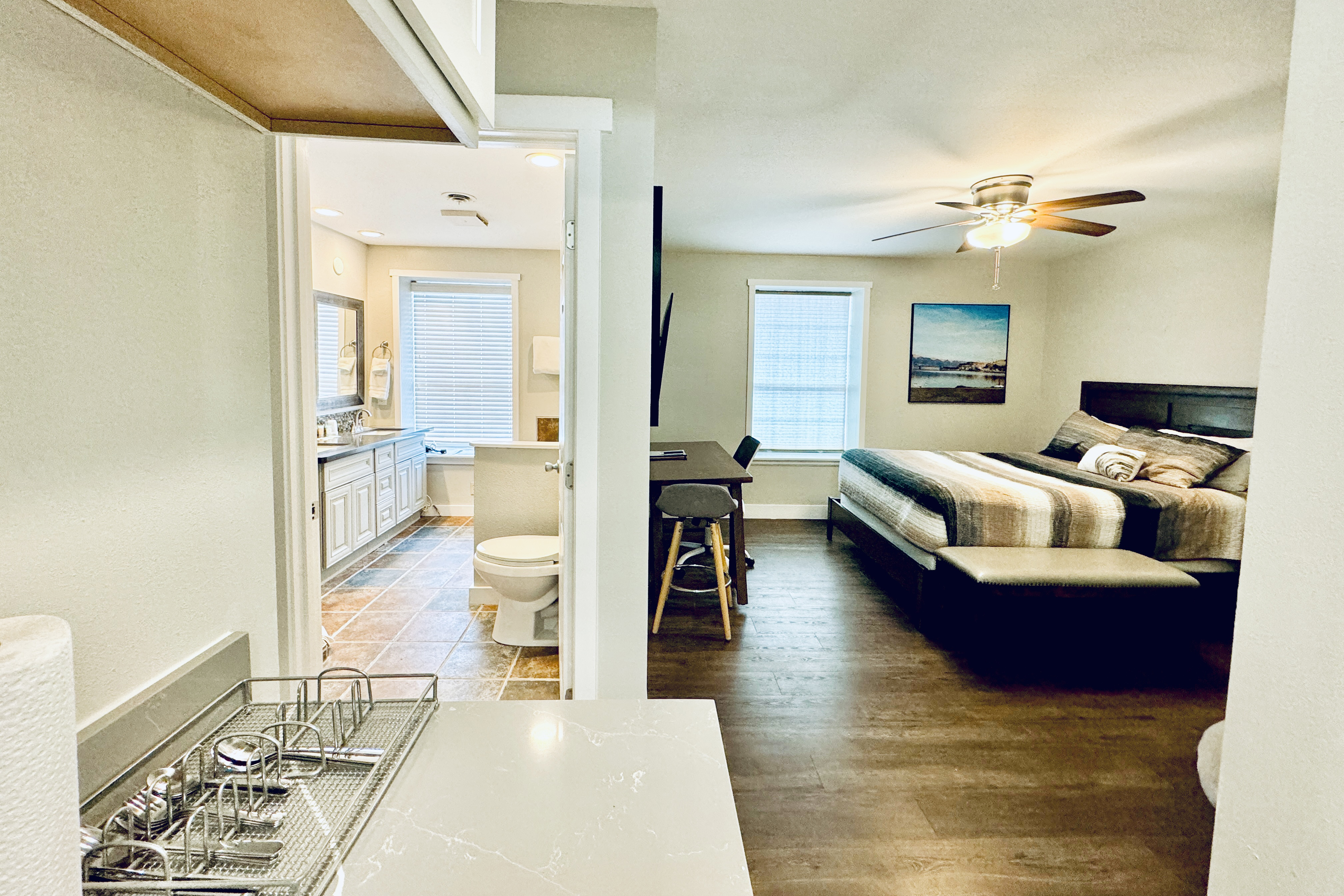 Guest room at the Soap Lake Resort, a Dazzler Select by Wyndham in Soap Lake, Washington