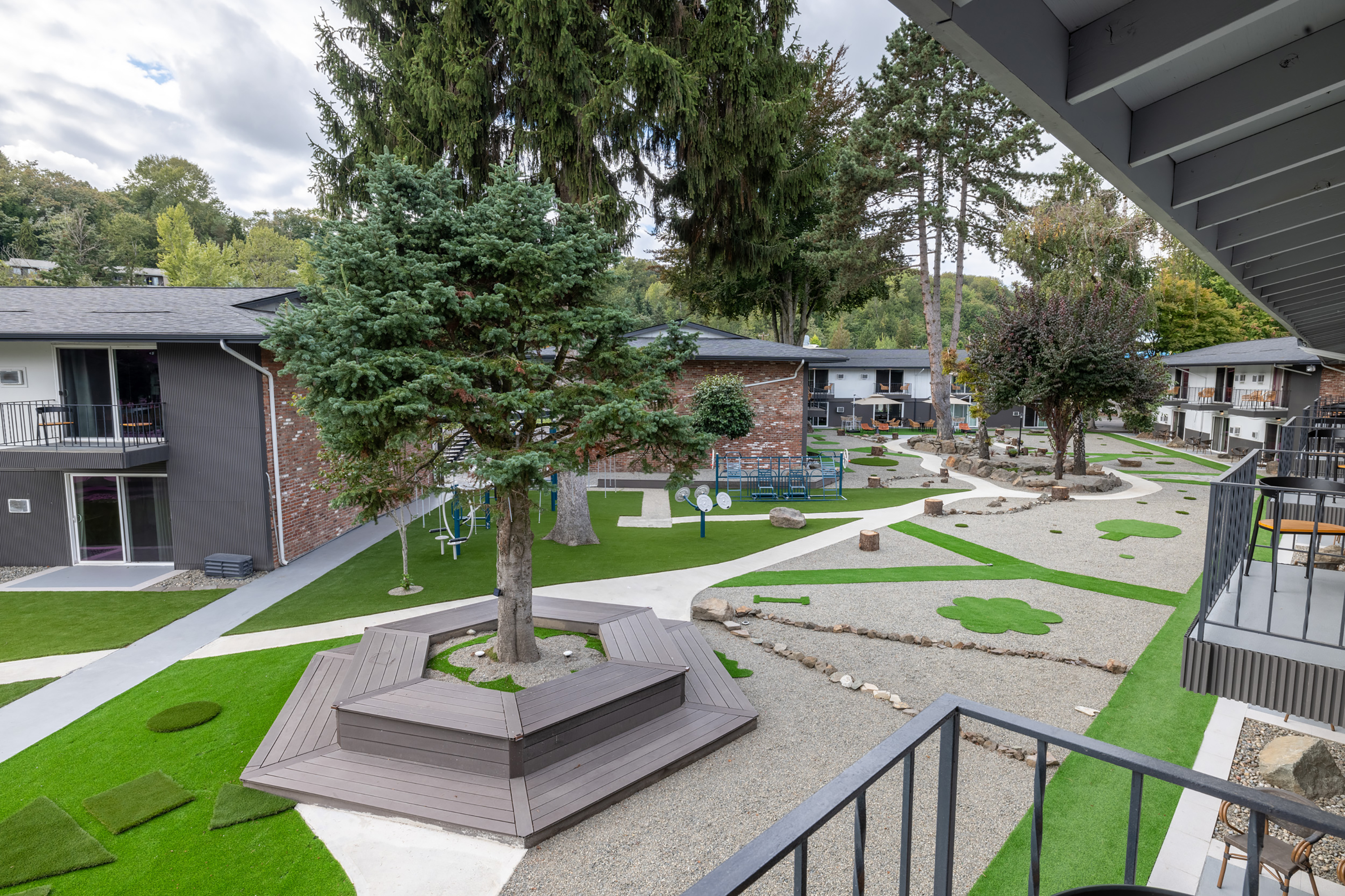 Exterior of Interurban Suites Hotel, a Dazzler Select by Wyndham hotel in Tukwila, Washington