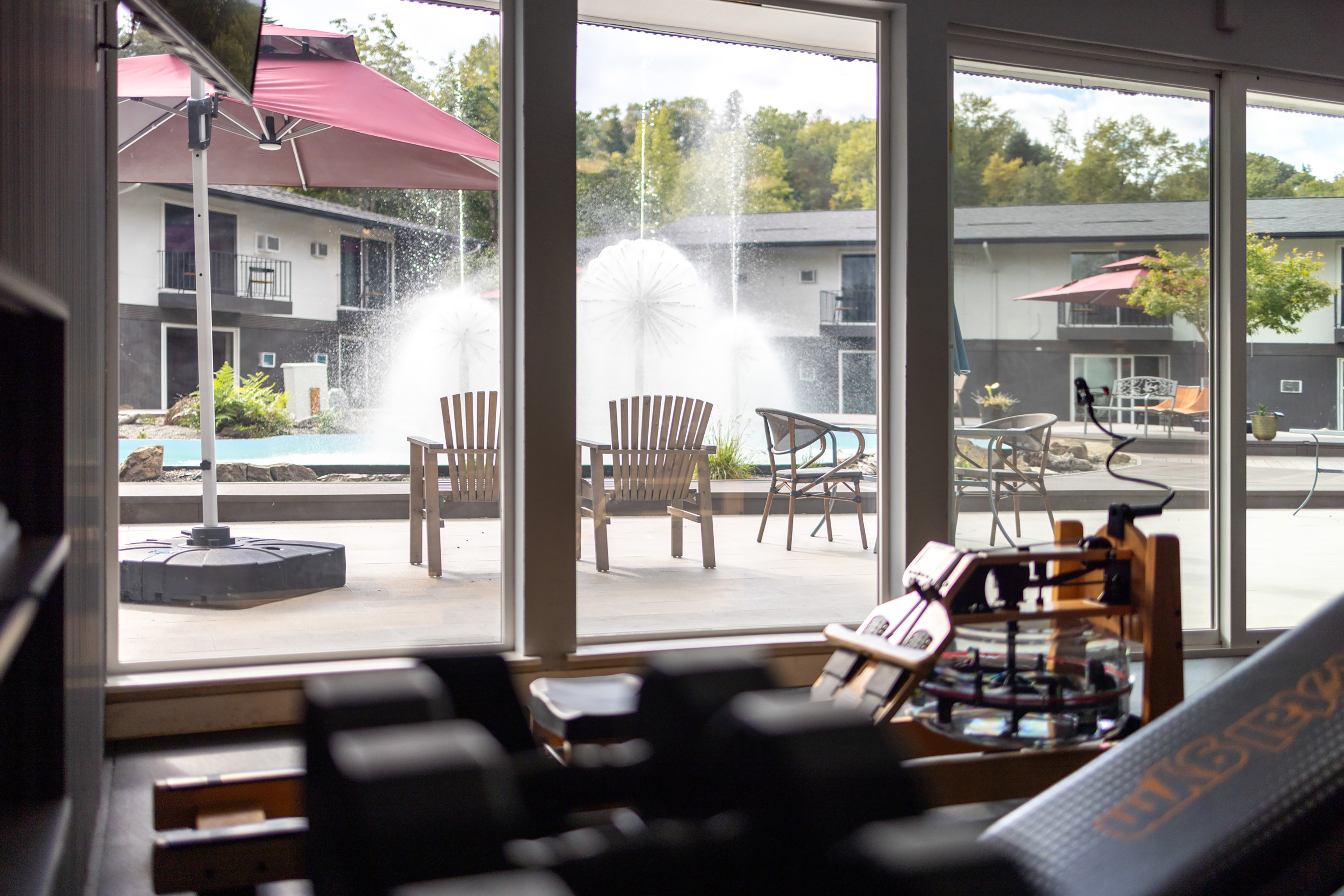 Fitness room at Interurban Suites Hotel, a Dazzler Select by Wyndham in Tukwila, Washington