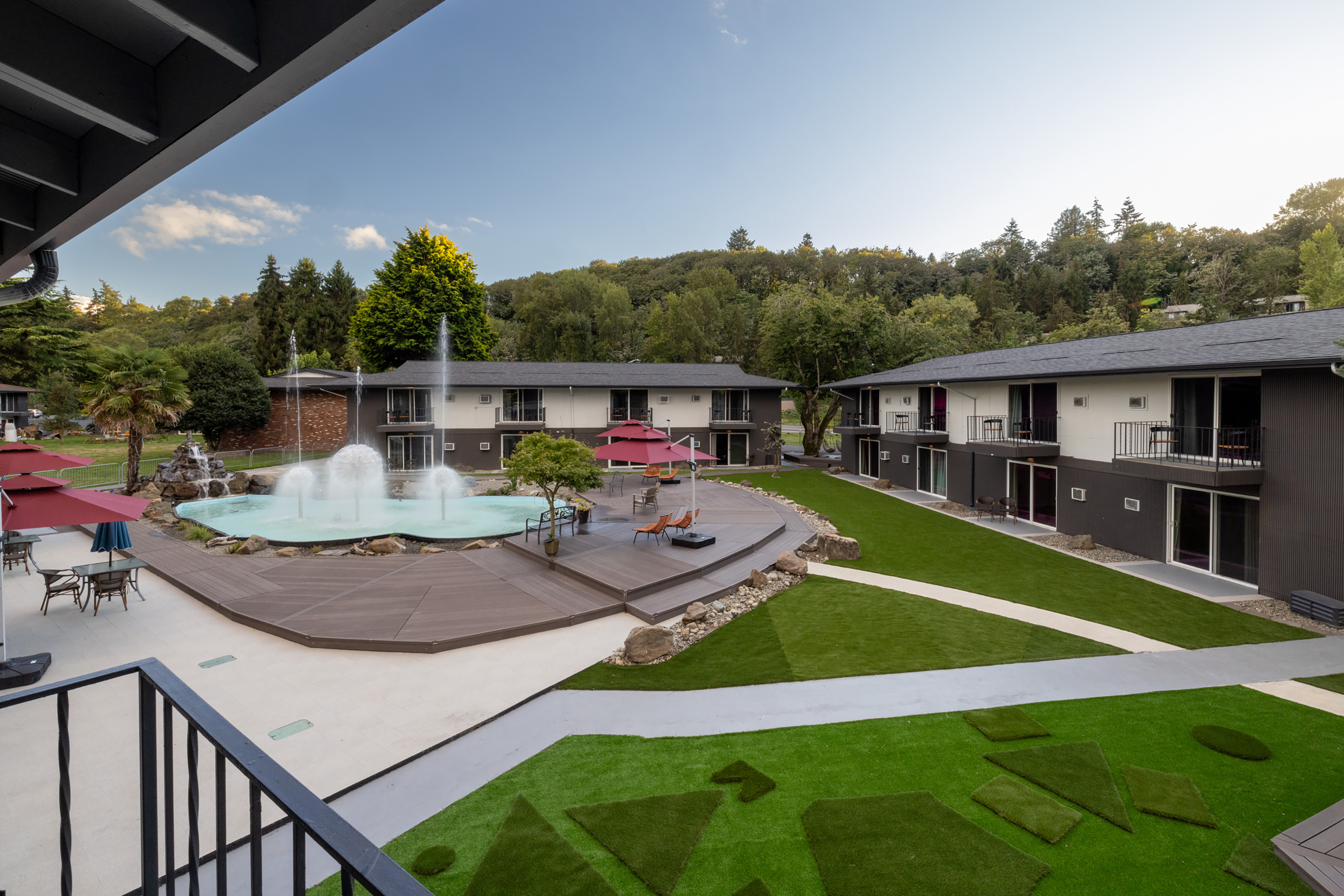 Guest room at the Interurban Suites Hotel, a Dazzler Select by Wyndham in Tukwila, Washington