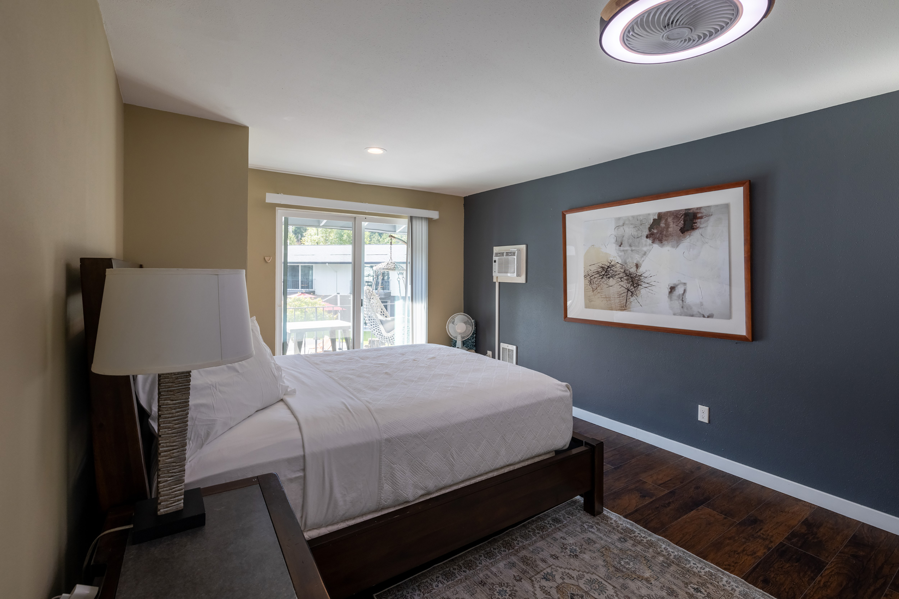 Guest room at the Interurban Suites Hotel, a Dazzler Select by Wyndham in Tukwila, Washington