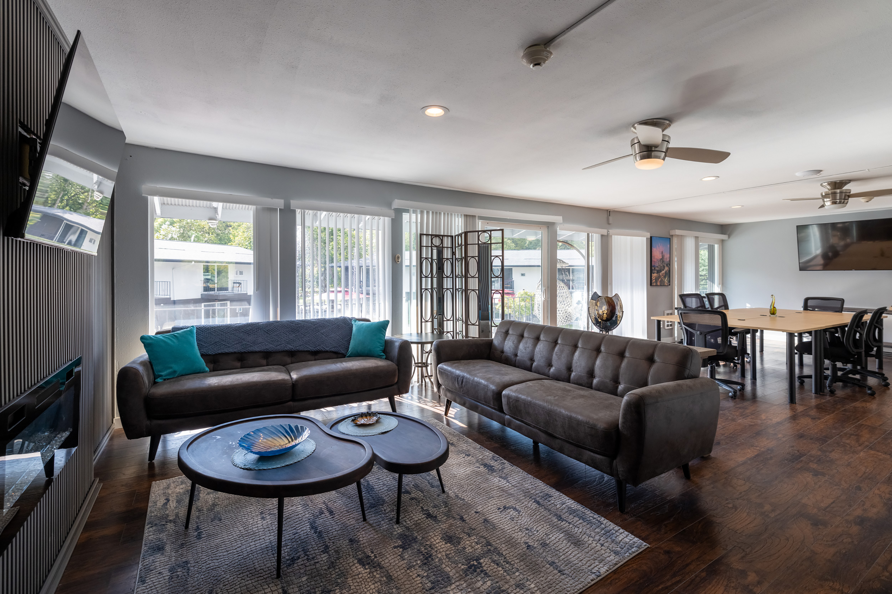 Guest room at the Interurban Suites Hotel, a Dazzler Select by Wyndham in Tukwila, Washington