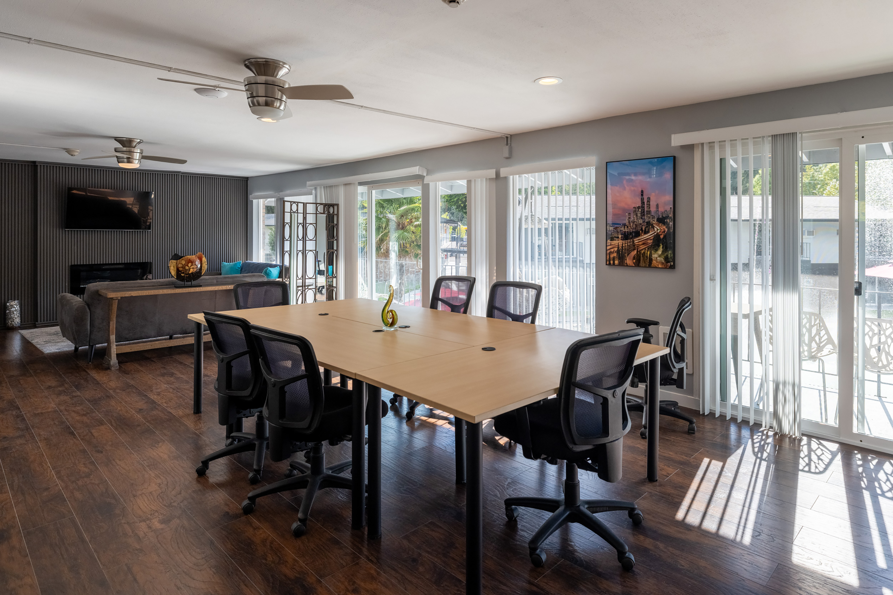 Guest room at the Interurban Suites Hotel, a Dazzler Select by Wyndham in Tukwila, Washington