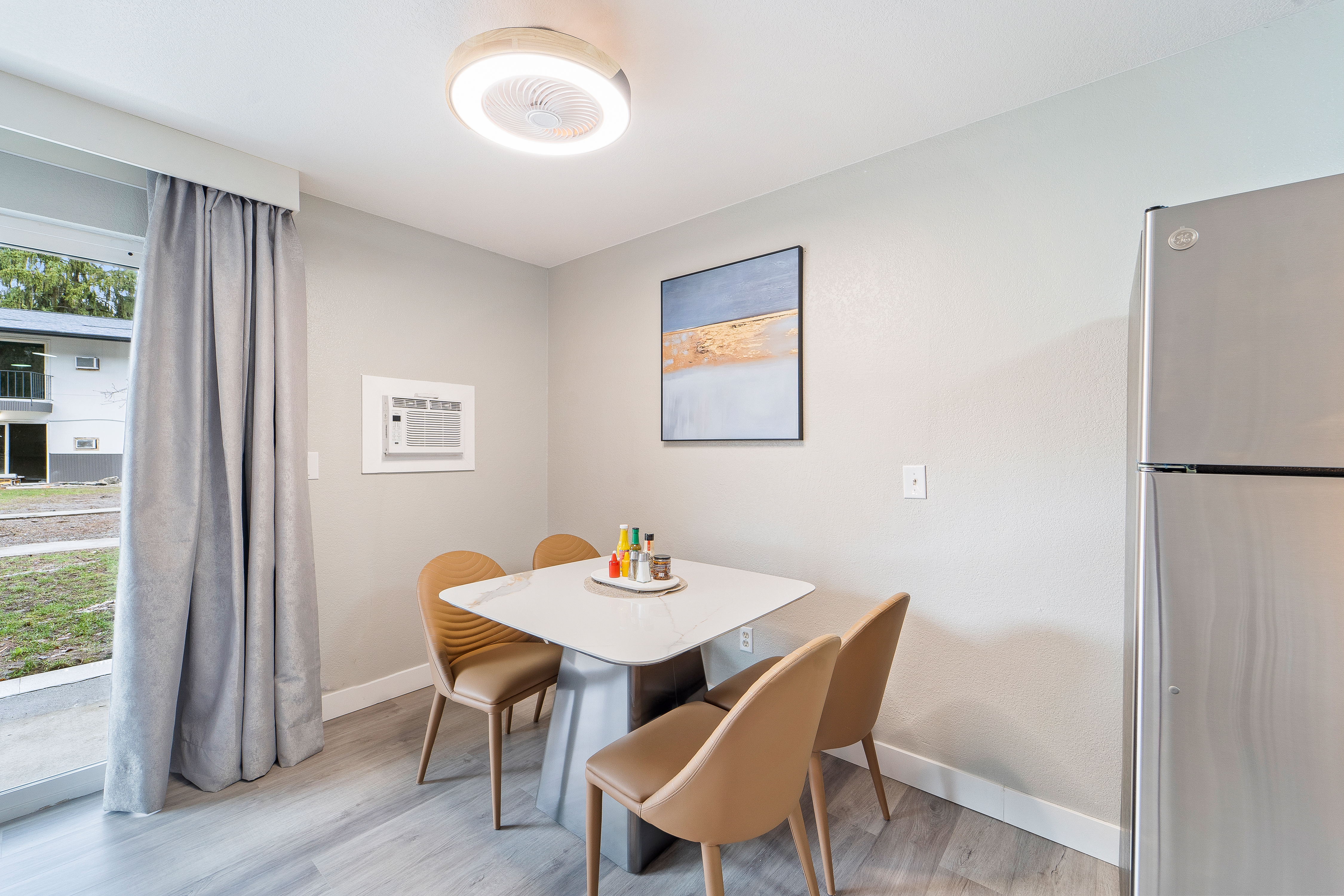Guest room at the Interurban Suites Hotel, a Dazzler Select by Wyndham in Tukwila, Washington