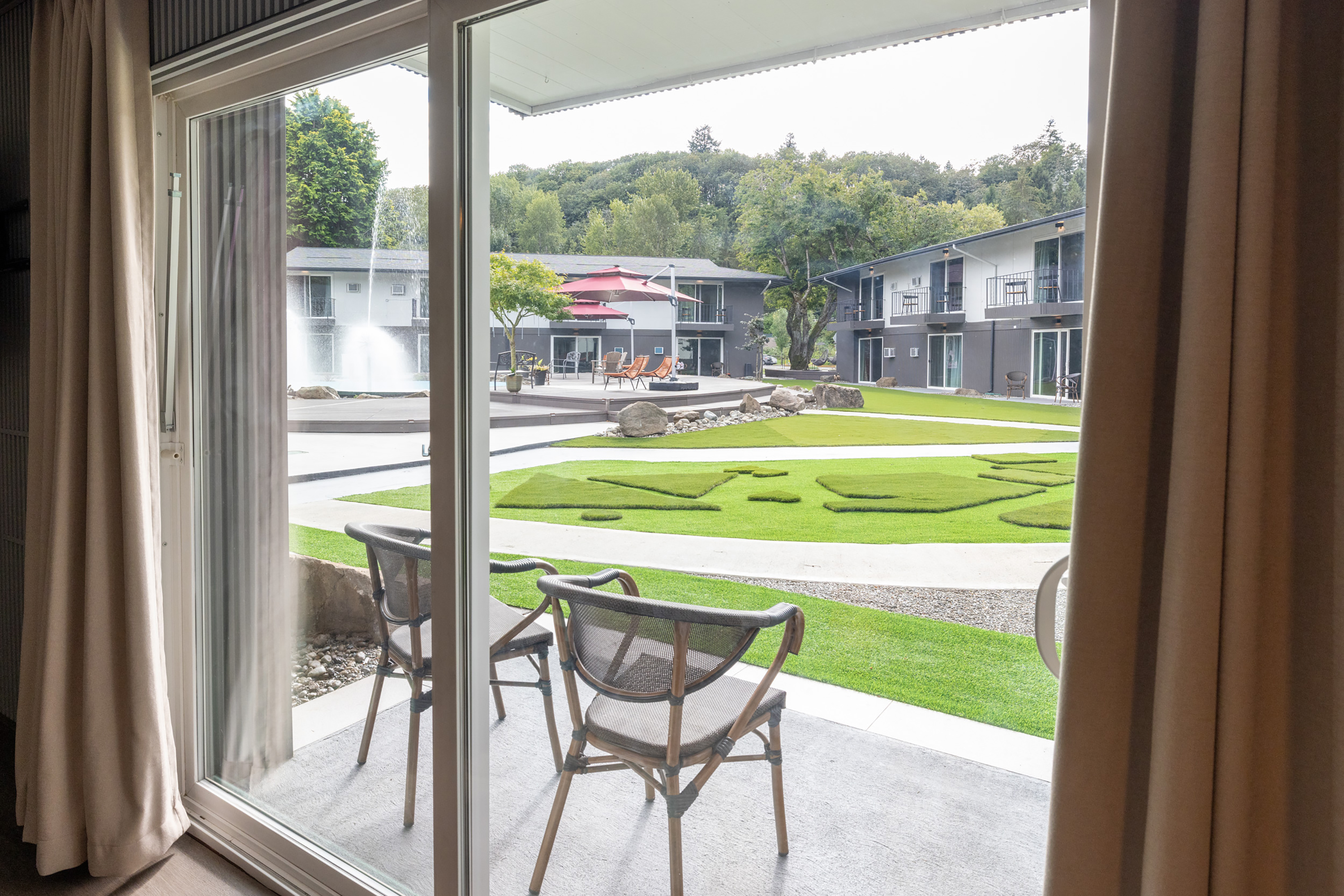Guest room at the Interurban Suites Hotel, a Dazzler Select by Wyndham in Tukwila, Washington