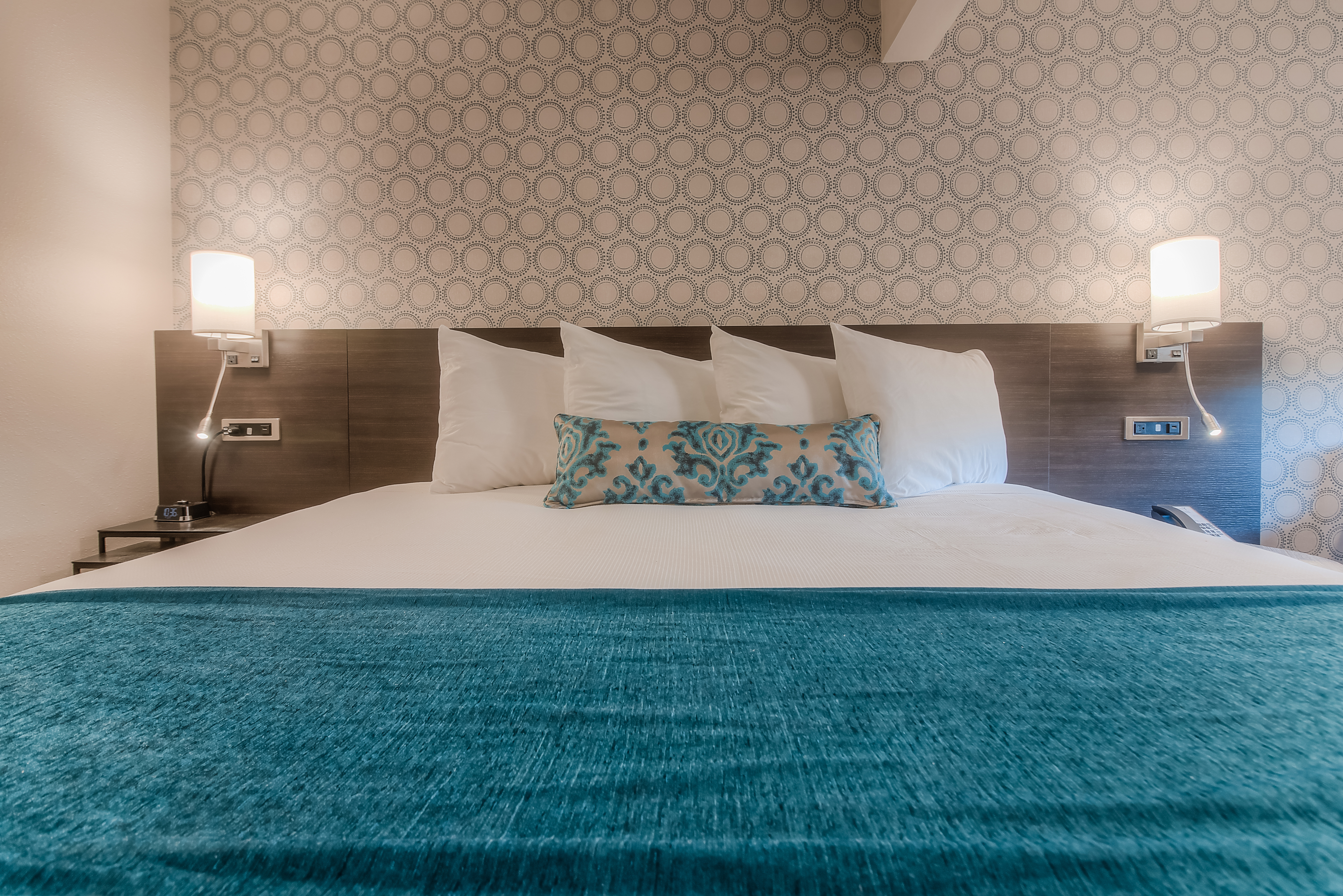 Guest room at the The Hotel Y, a Dazzler Select by Wyndham in Yakima, Washington