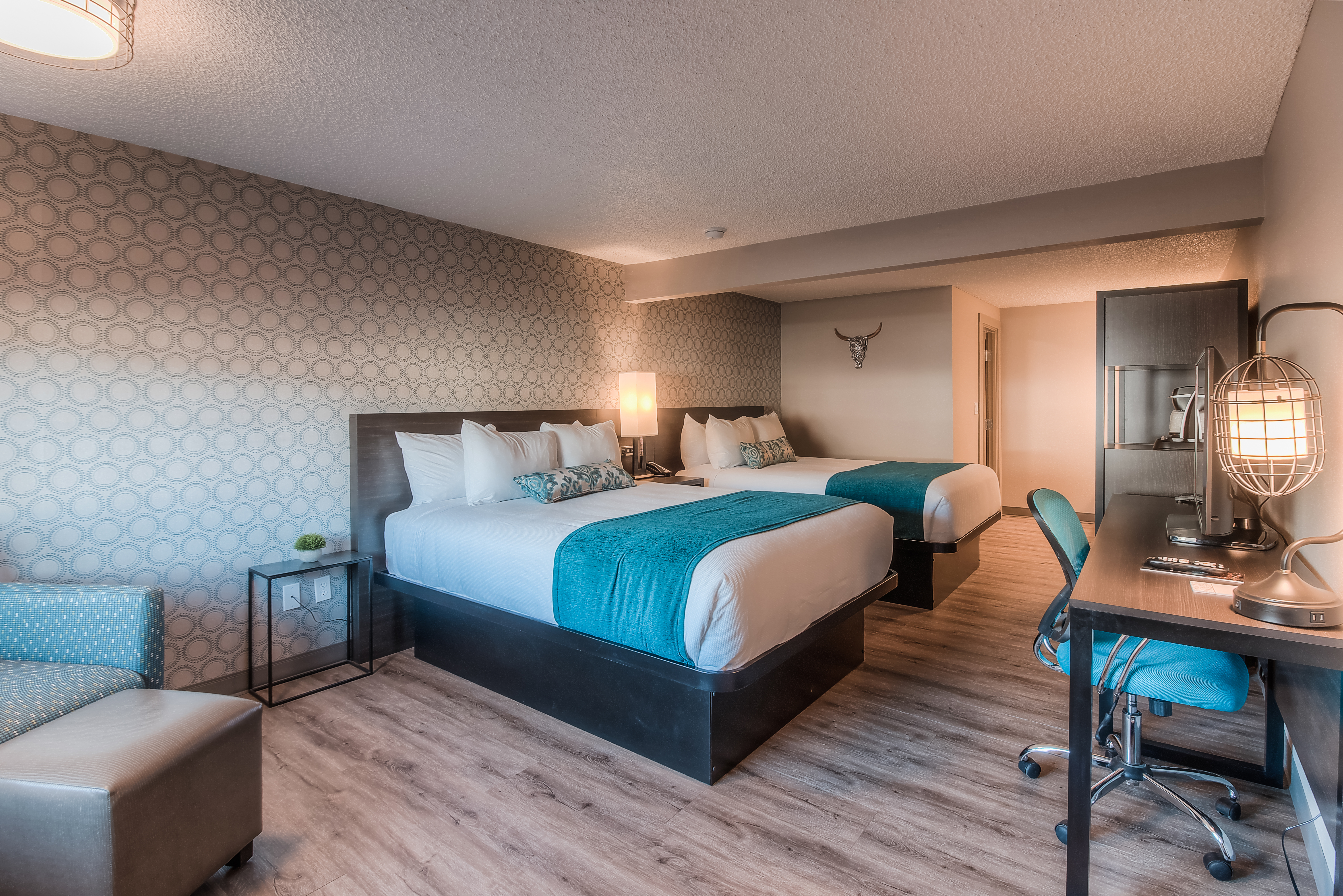 Guest room at the The Hotel Y, a Dazzler Select by Wyndham in Yakima, Washington