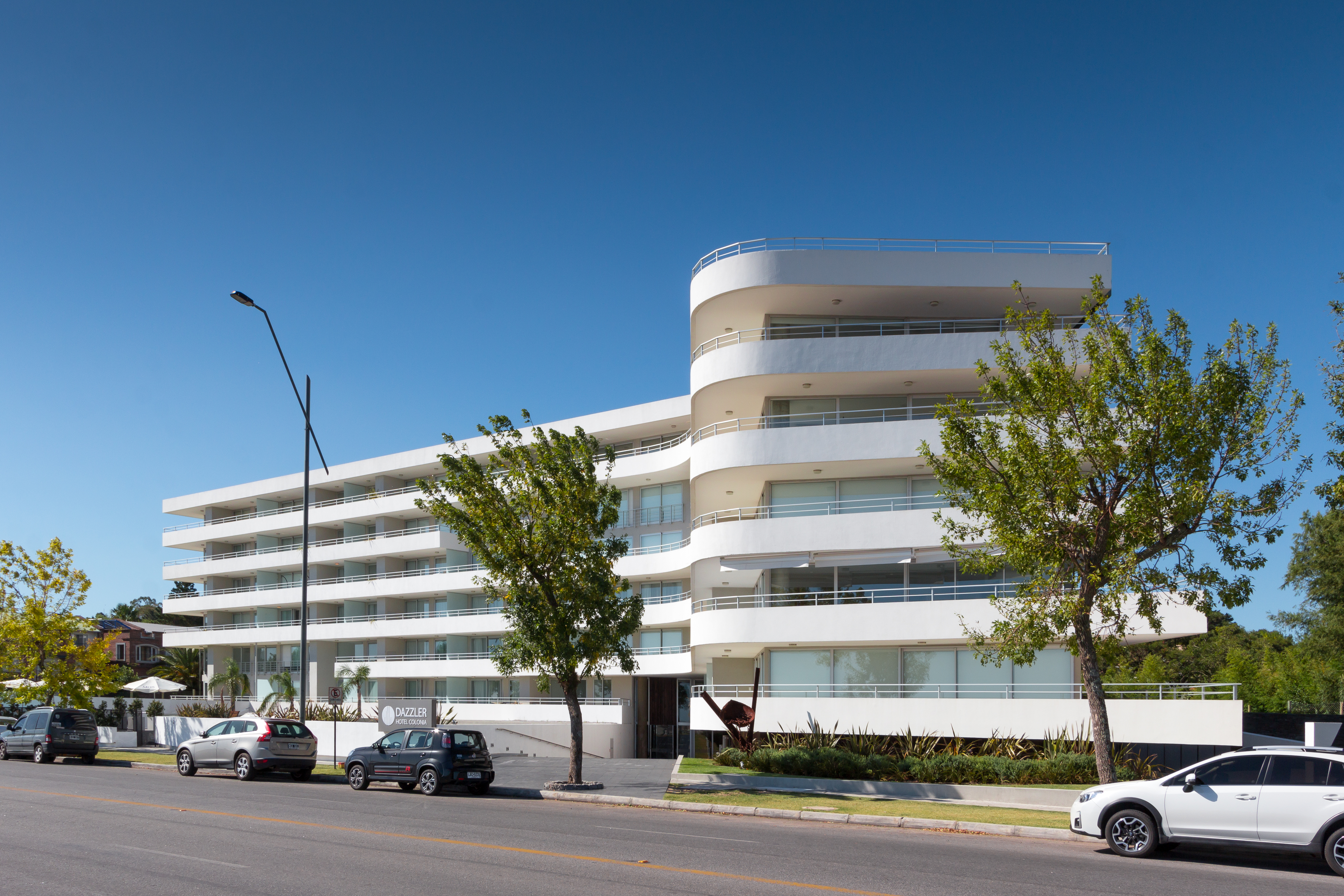 Exterior of Dazzler by Wyndham Colonia hotel in Colonia del Sacramento, Other than US/Canada