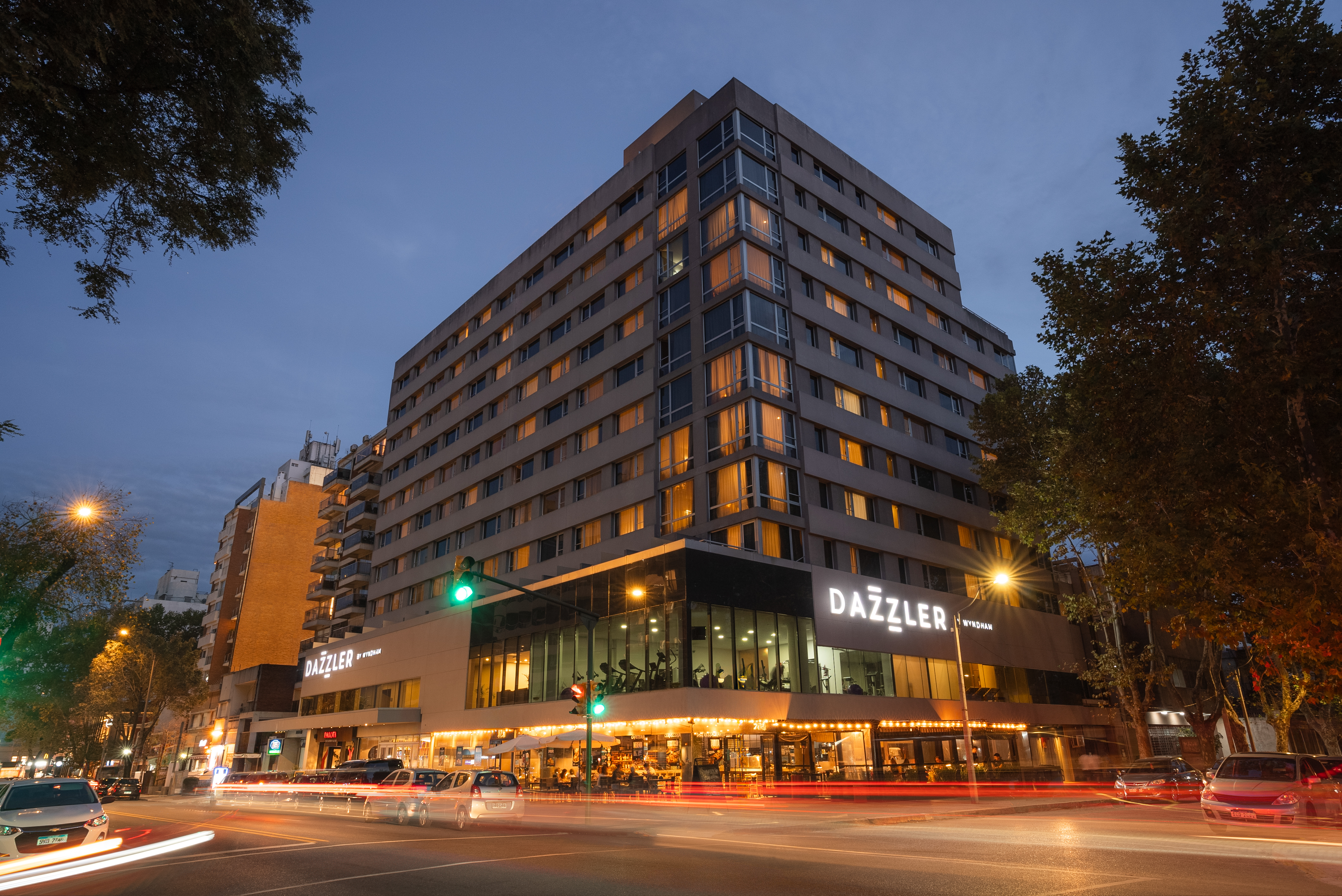 Exterior Night Image of Dazzler by Wyndham Montevideo hotel in Montevideo, Other than US/Canada