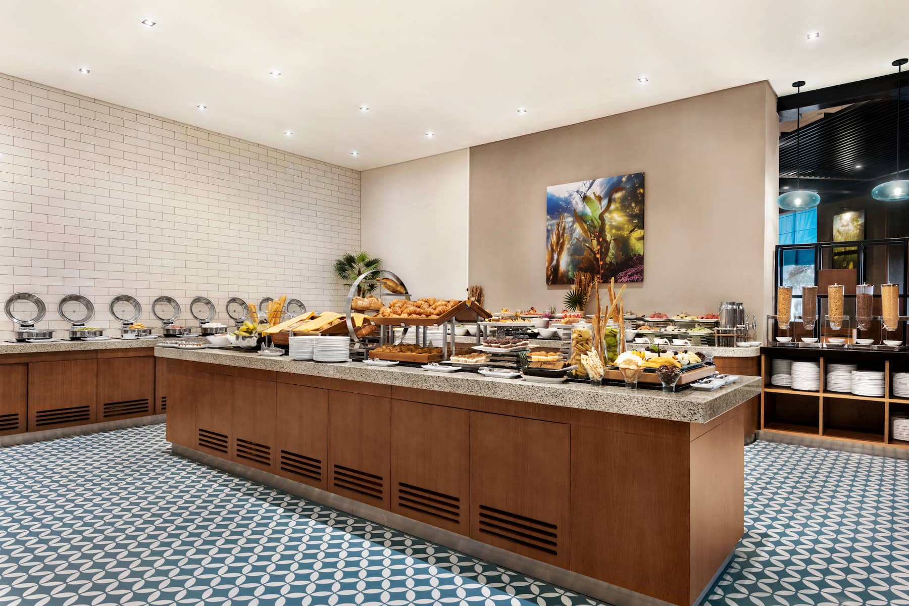 Wyndham Garden Ajman Corniche restaurant buffet in Ajman, Other than US/Canada