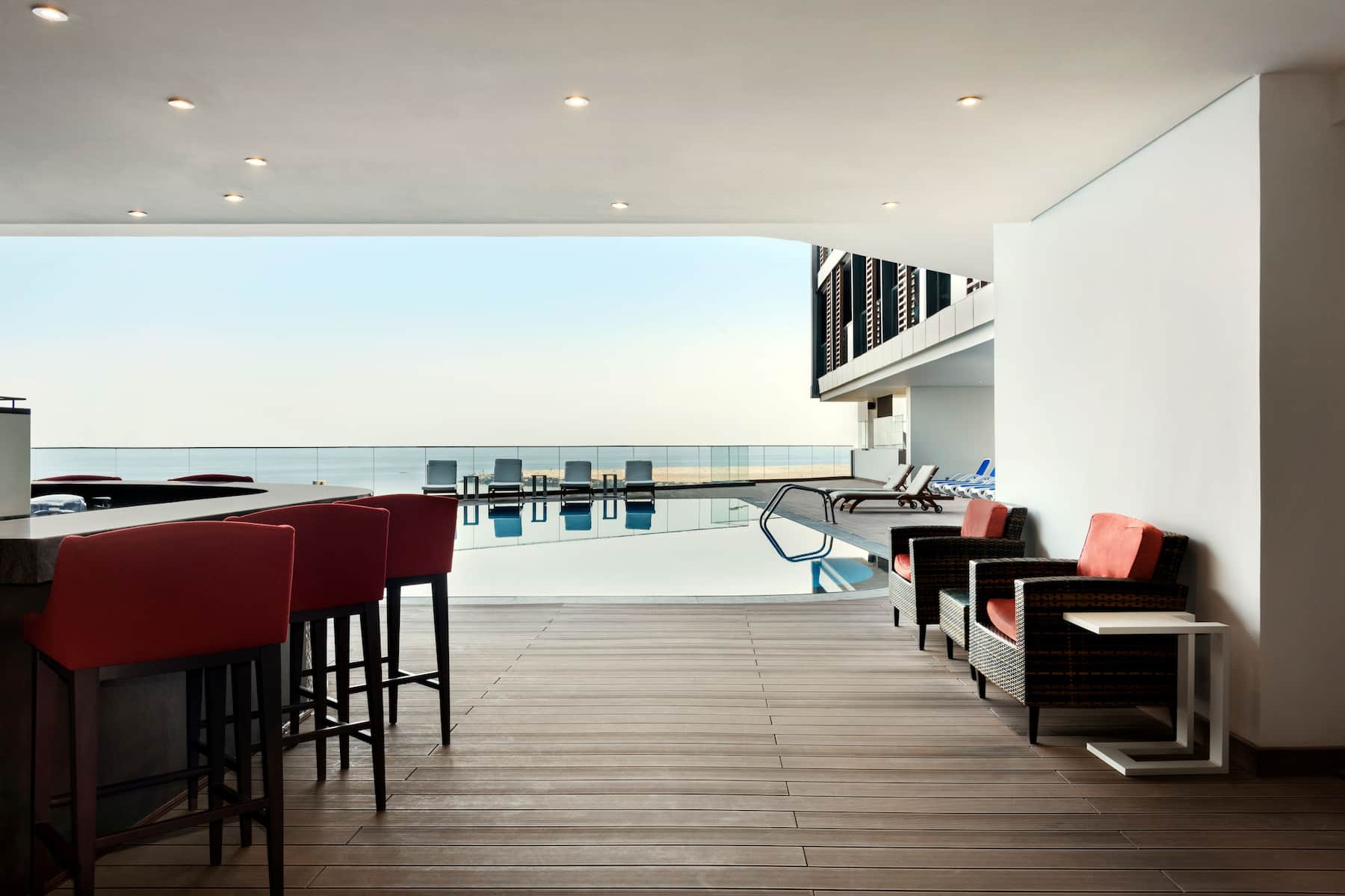 Pool bar at the Wyndham Garden Ajman Corniche in Ajman, Other than US/Canada