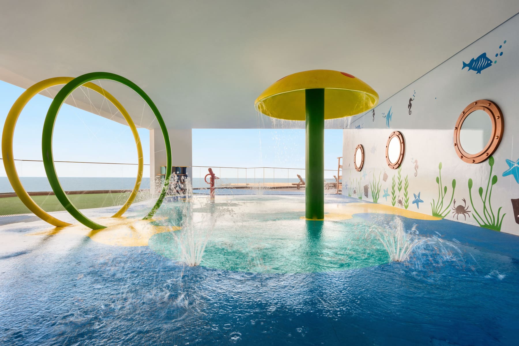 Pool feature at the Wyndham Garden Ajman Corniche in Ajman, Other than US/Canada