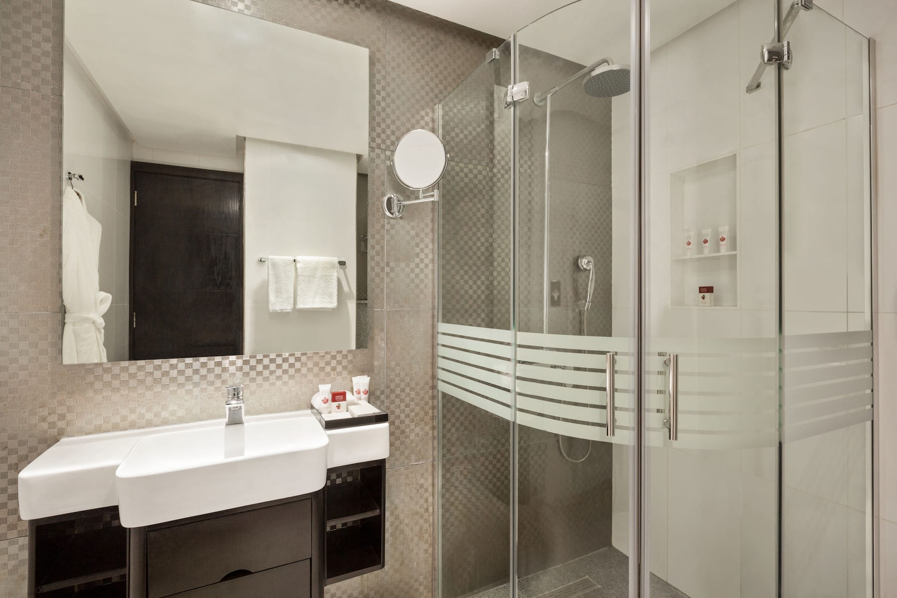Guest room bath at the Wyndham Garden Manama in Manama, Other than US/Canada