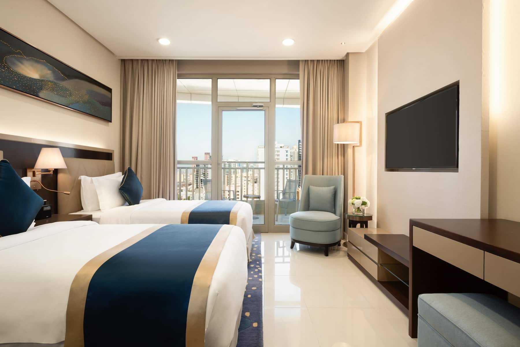 Double bed guest room at the Wyndham Garden Manama in Manama, Other than US/Canada