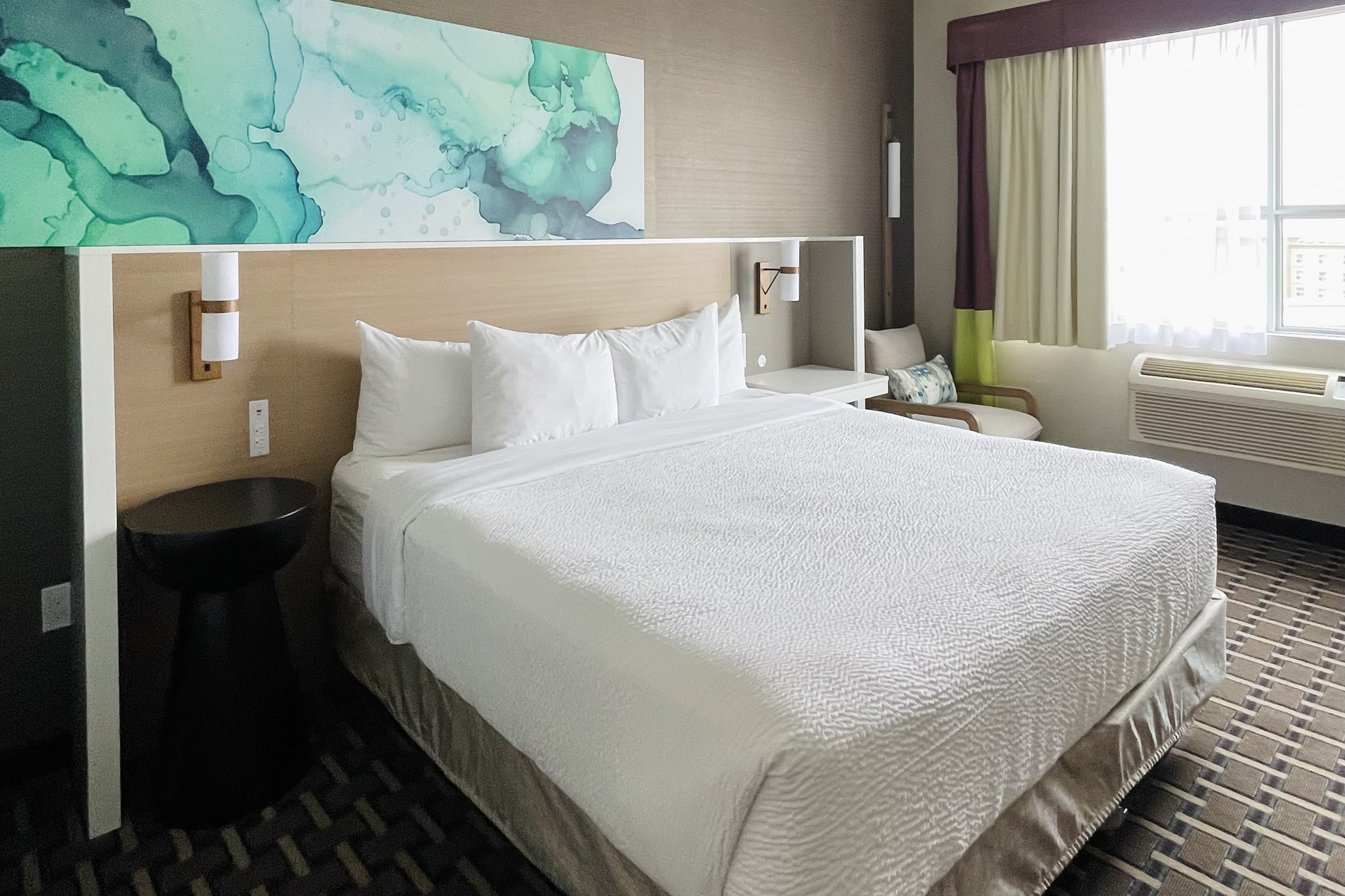 Guest room at the Wyndham Garden Edmonton Airport in Leduc, Alberta