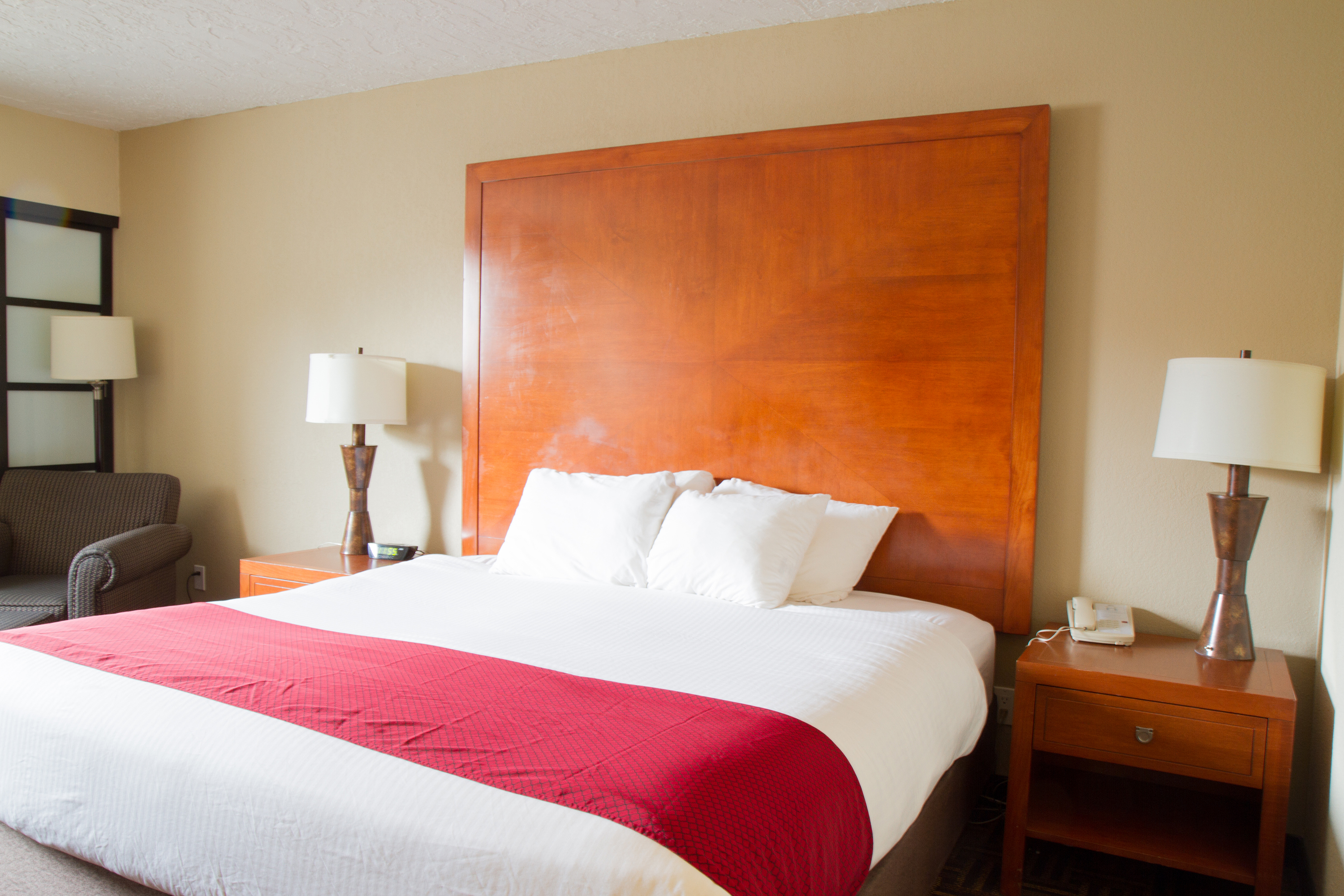 Guest room at the Wyndham Garden Medicine Hat Conference Center in Medicine Hat, Alberta