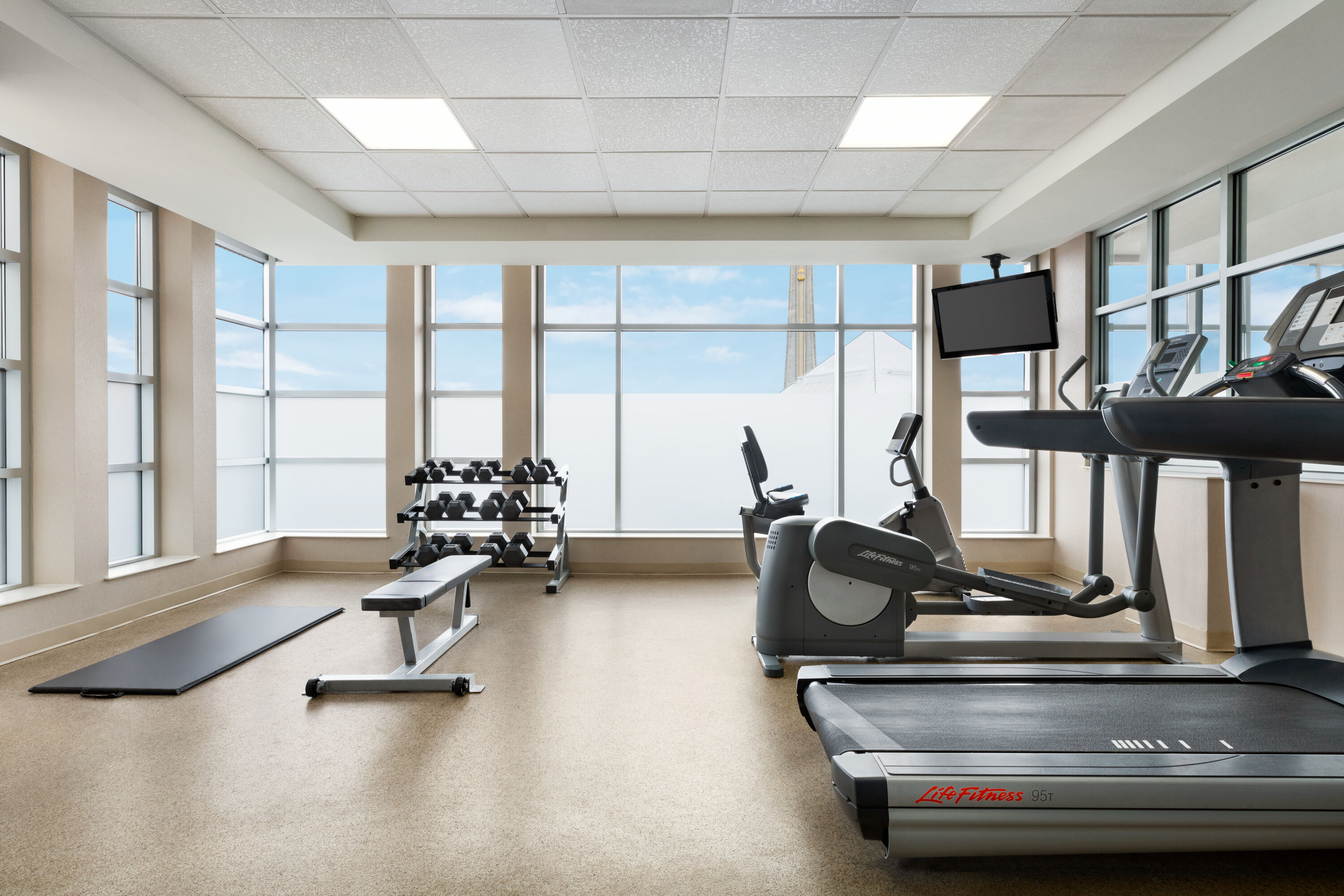 Fitness room at Wyndham Garden Niagara Falls Fallsview in Niagara Falls, Ontario