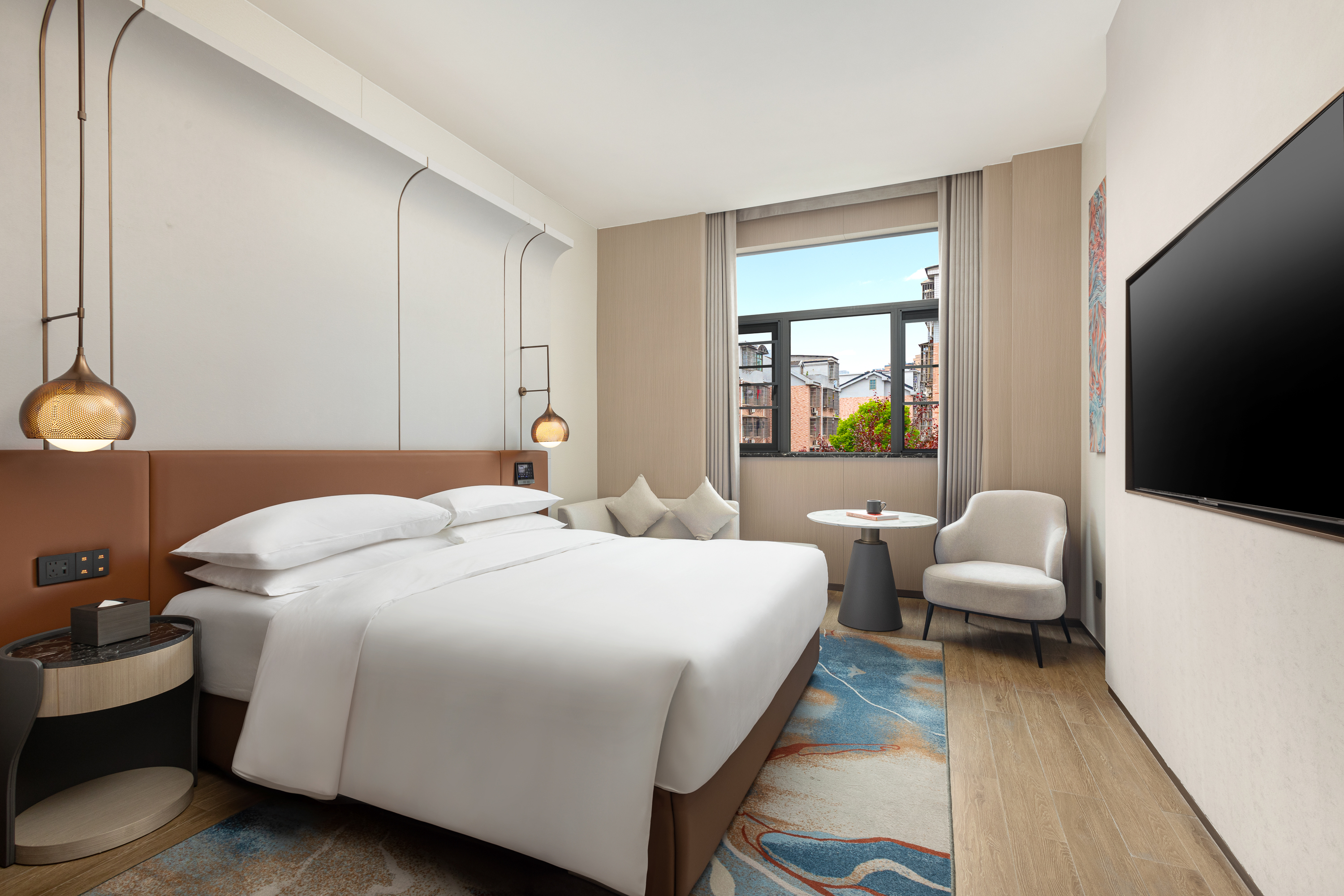 Guest room at the Wyndham Garden Changsha University Town in Changsha, Other than US/Canada