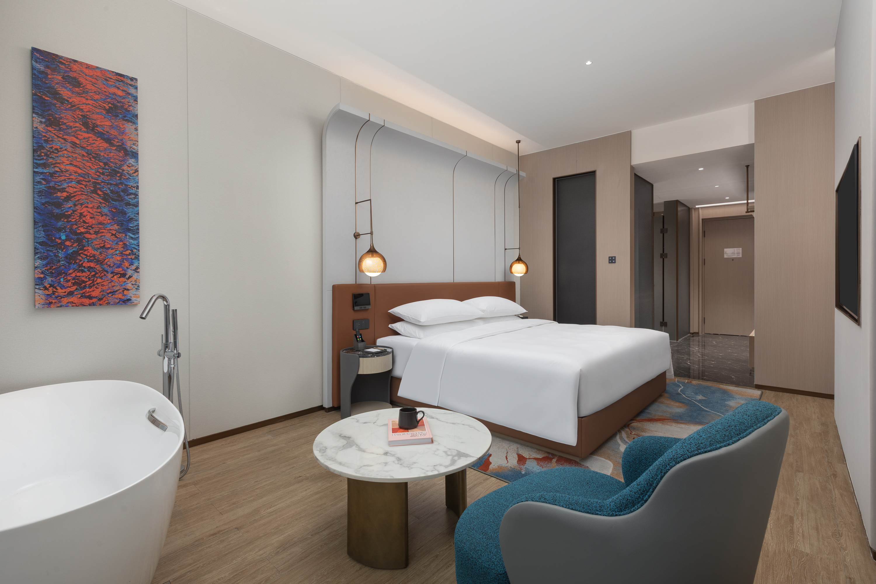 Guest room at the Wyndham Garden Changsha University Town in Changsha, Other than US/Canada