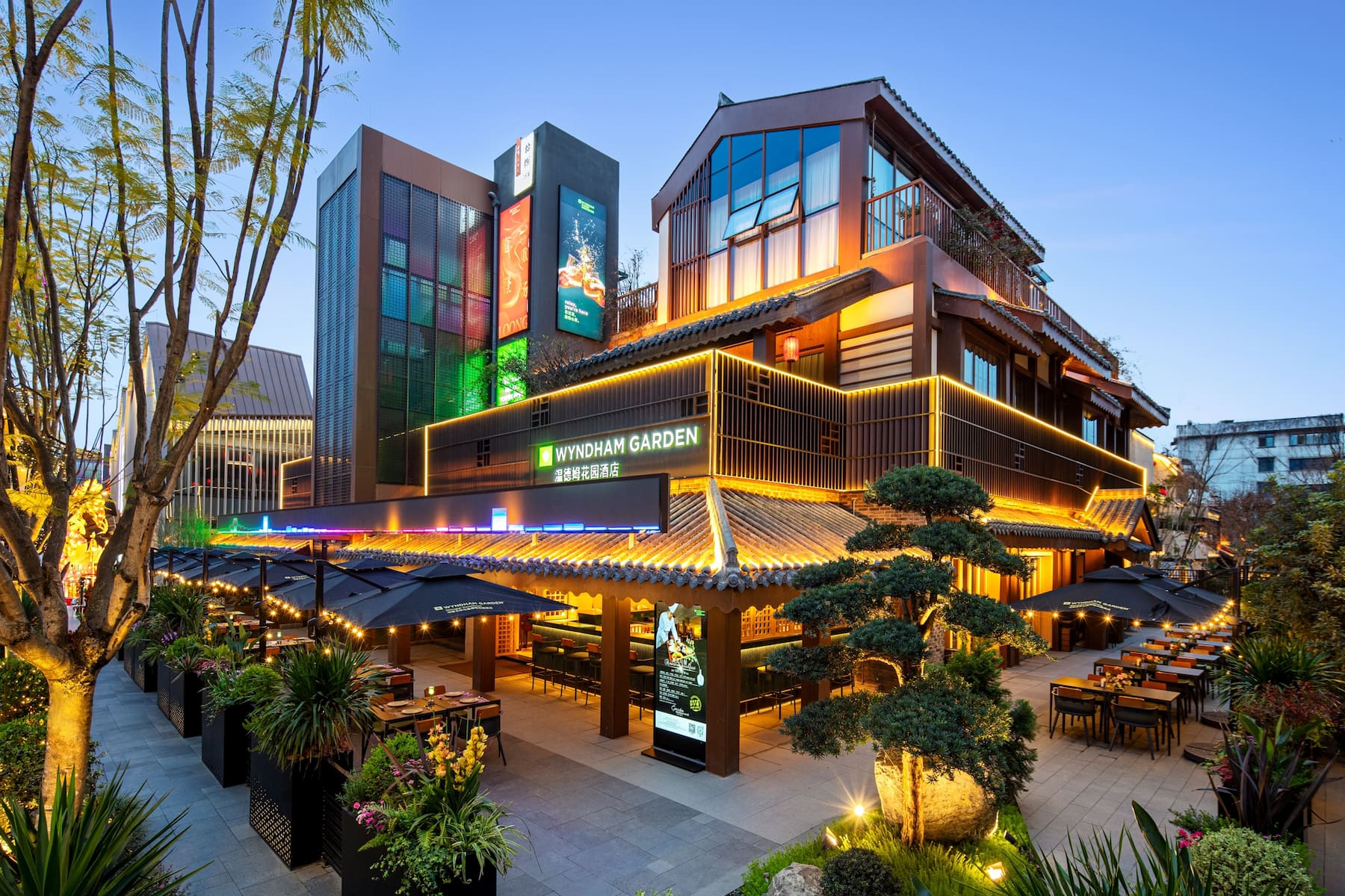 Exterior of Wyndham Garden Qionglai Downtown hotel in Chengdu, Other than US/Canada