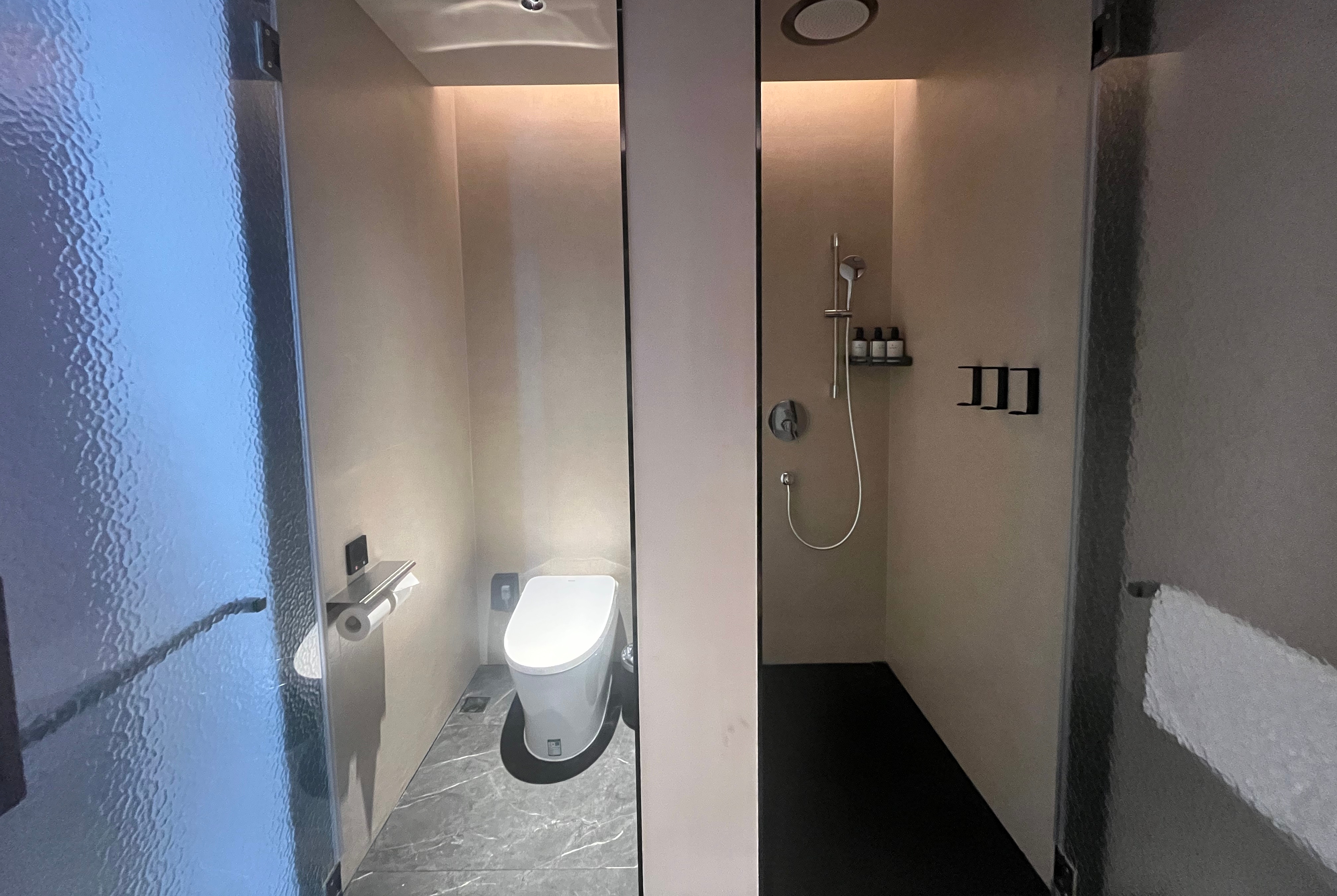 Guest room bath at the Wyndham Garden Chizhou Exhibition Center in Chizhou, Other than US/Canada