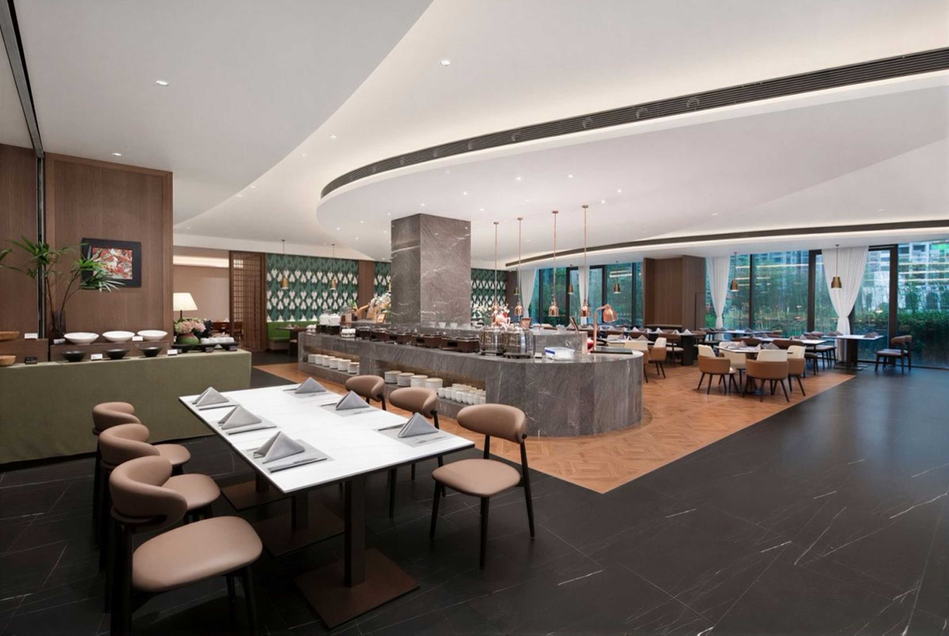 Wyndham Garden Chizhou Exhibition Center restaurant main dining in Chizhou, Other than US/Canada