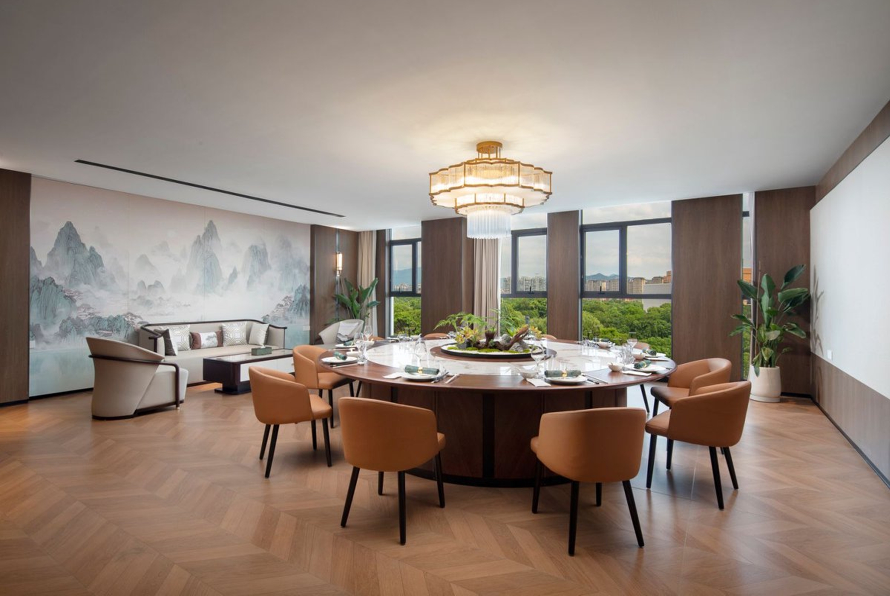 Wyndham Garden Chizhou Exhibition Center restaurant private dining area in Chizhou, Other than US/Canada