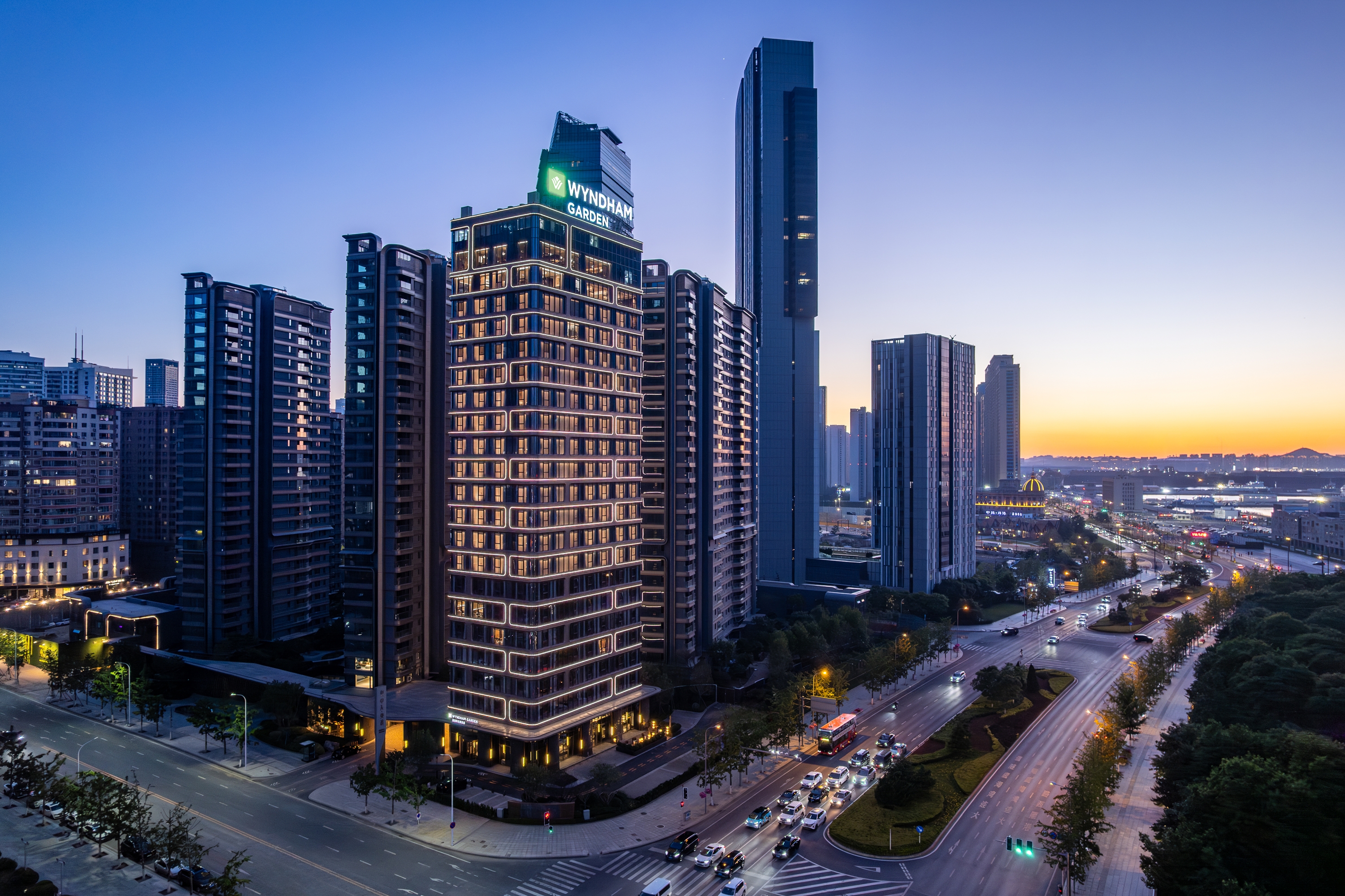Exterior of Wyndham Garden Dalian Zhongshan hotel in Dalian, Other than US/Canada