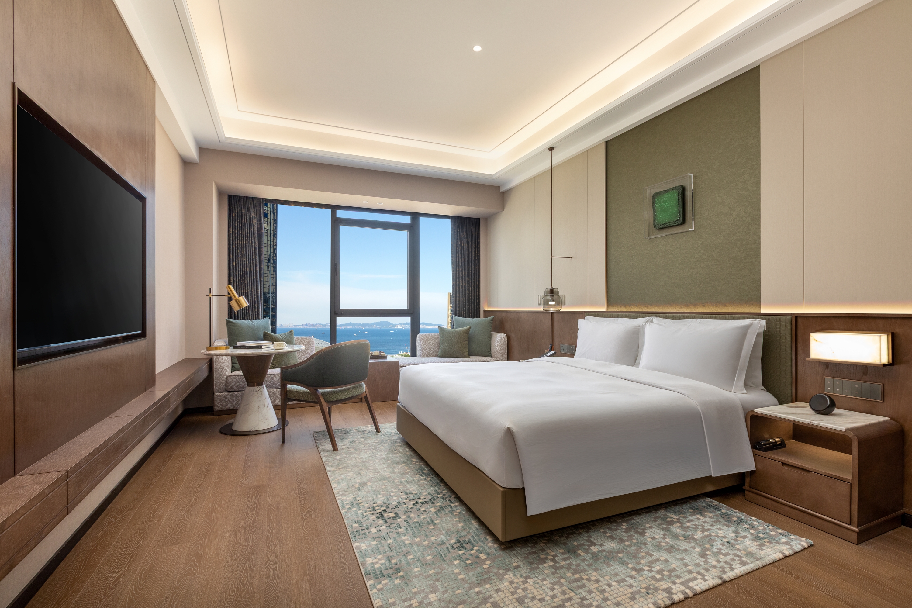 Guest room at the Wyndham Garden Dalian Zhongshan in Dalian, Other than US/Canada