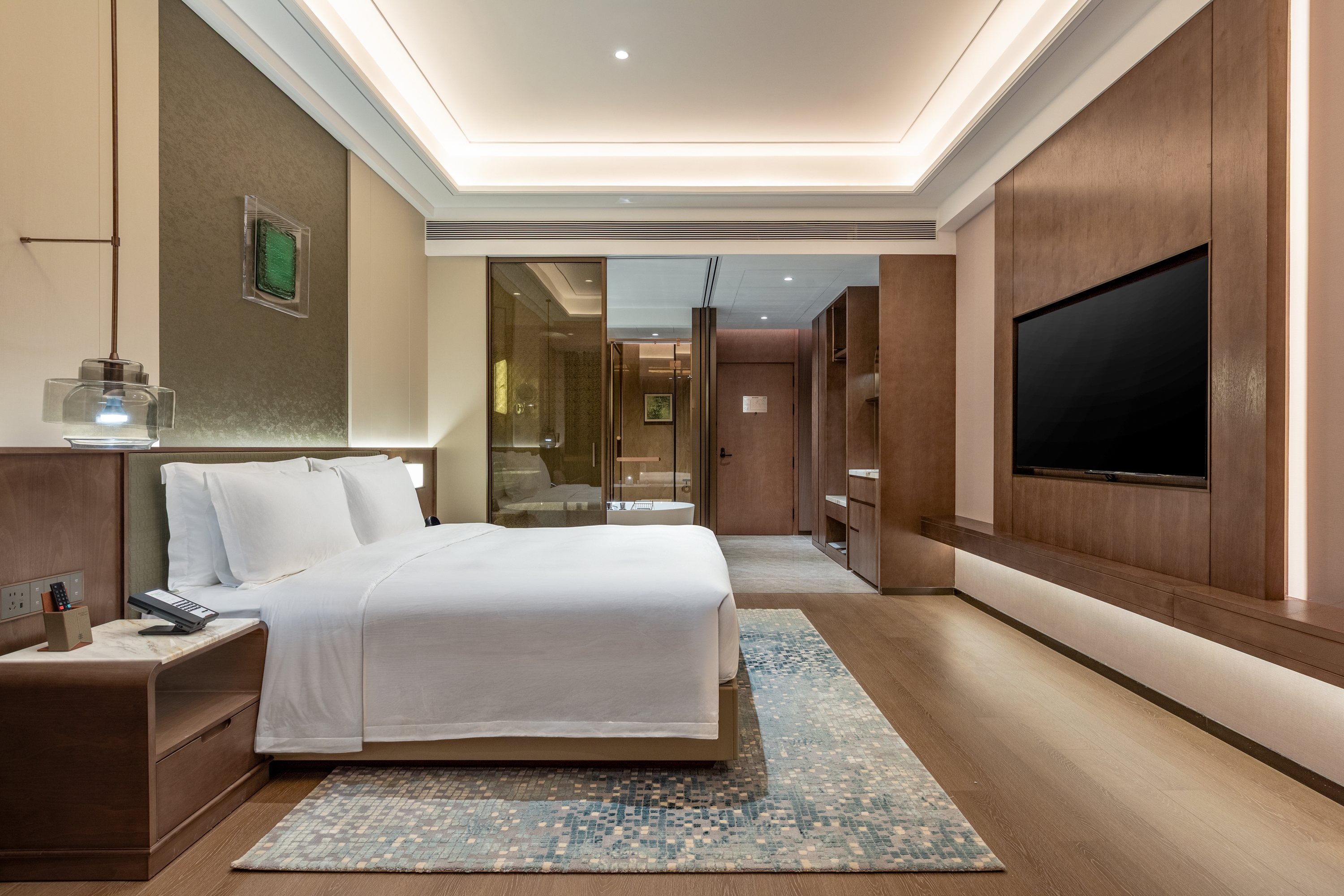 Guest room at the Wyndham Garden Dalian Zhongshan in Dalian, Other than US/Canada