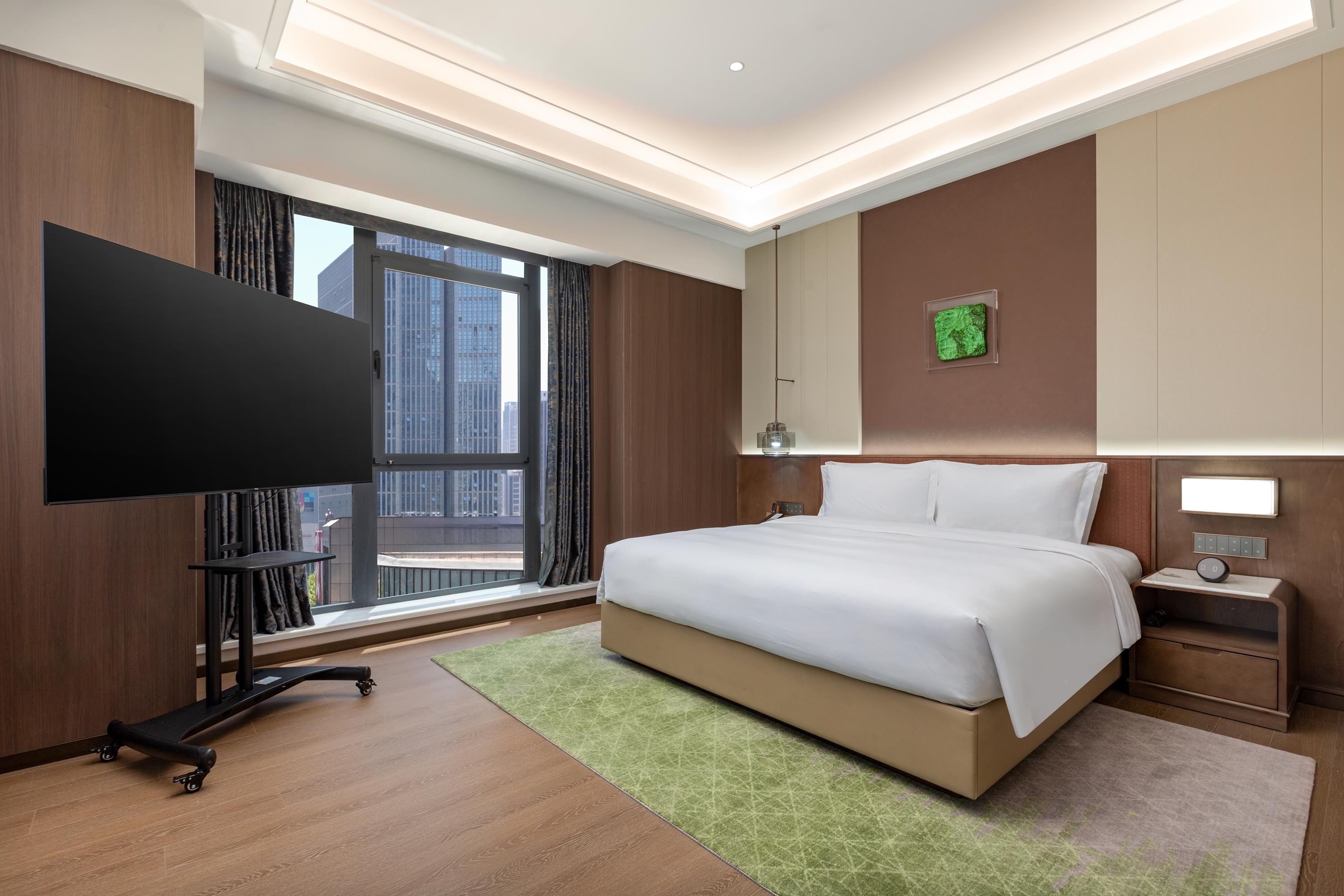 Guest room at the Wyndham Garden Dalian Zhongshan in Dalian, Other than US/Canada