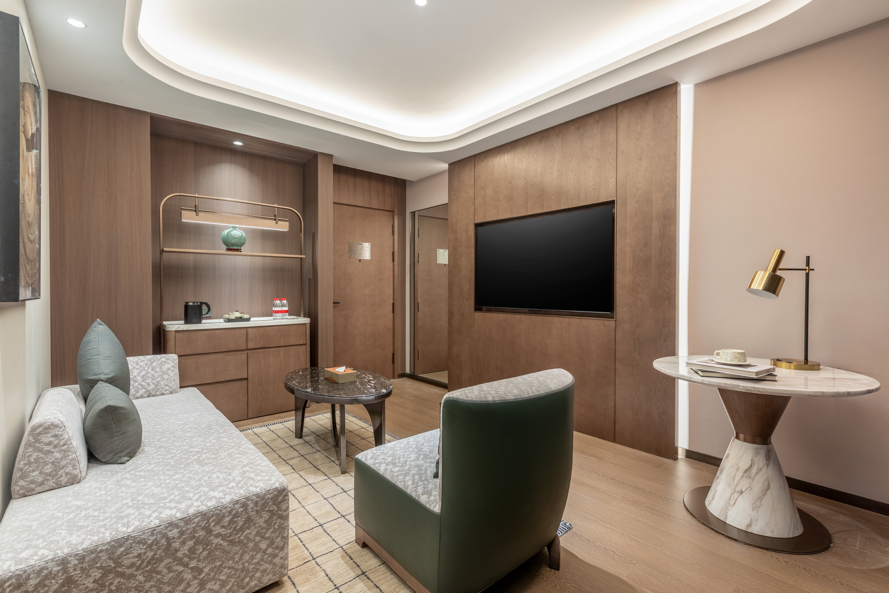 Guest room at the Wyndham Garden Dalian Zhongshan in Dalian, Other than US/Canada