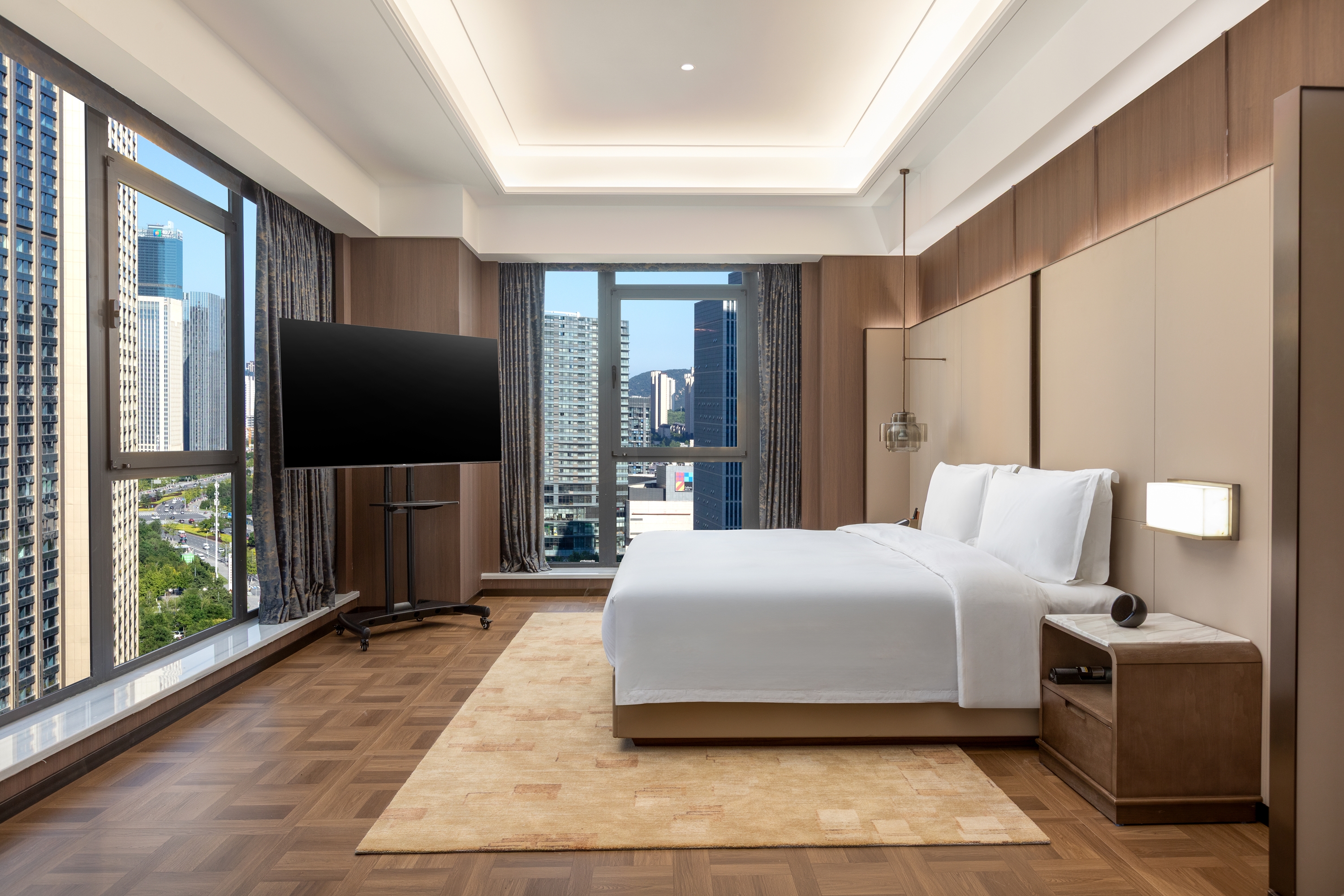 Guest room at the Wyndham Garden Dalian Zhongshan in Dalian, Other than US/Canada