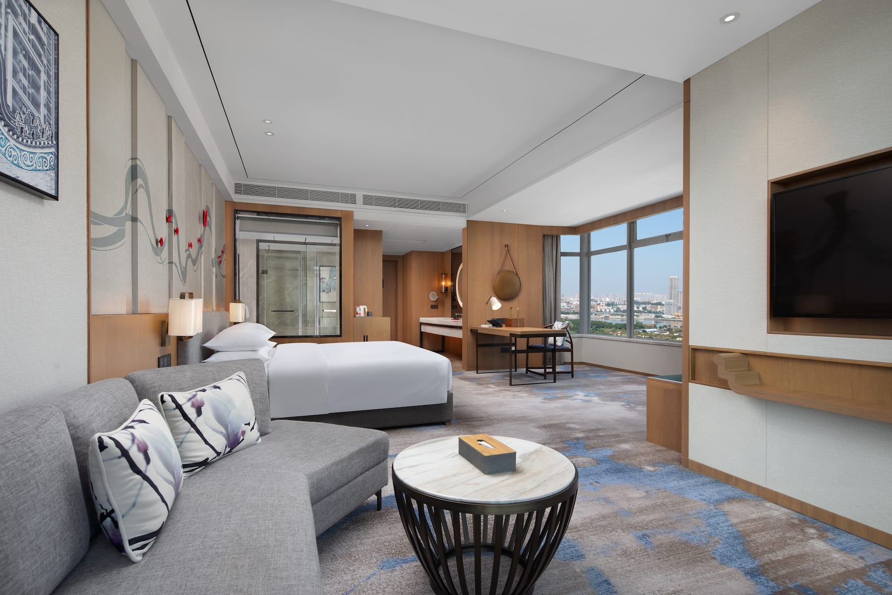 Guest room at the Wyndham Garden Foshan Jinshazhou in Foshan, Other than US/Canada