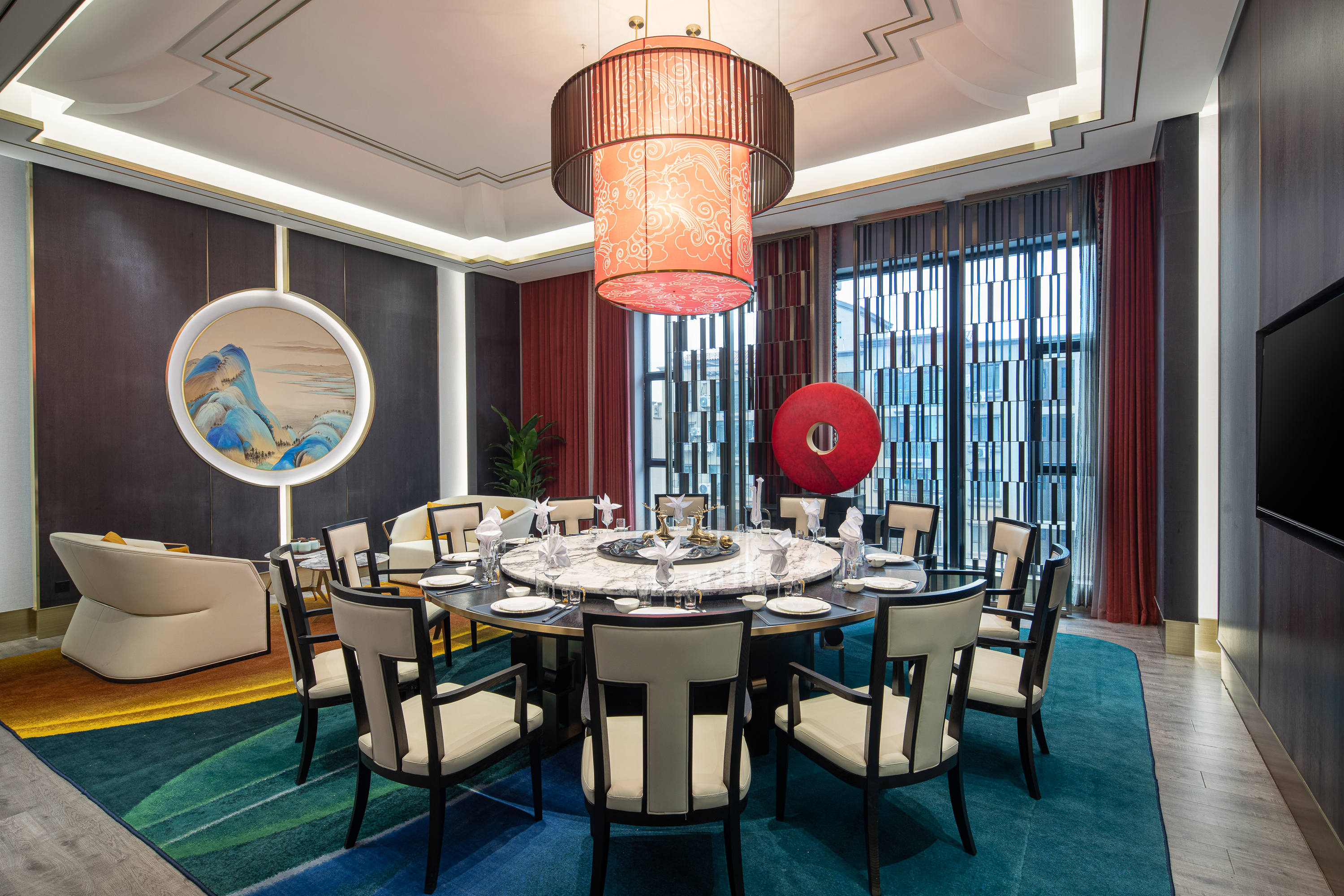 Wyndham Garden FuKang Downtown restaurant private dining area in FuKang, Other than US/Canada