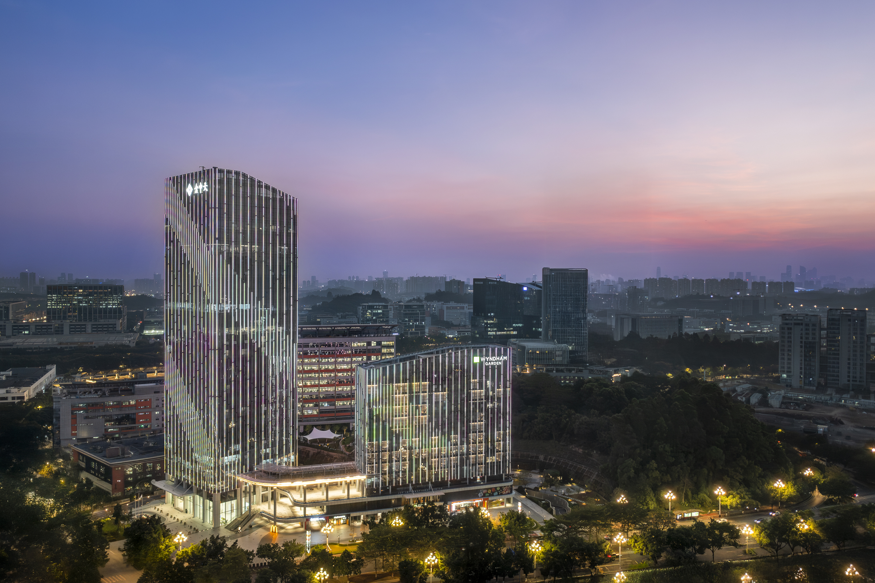 Exterior of Wyndham Garden Guangzhou Huangpu hotel in Guangzhou, Other than US/Canada