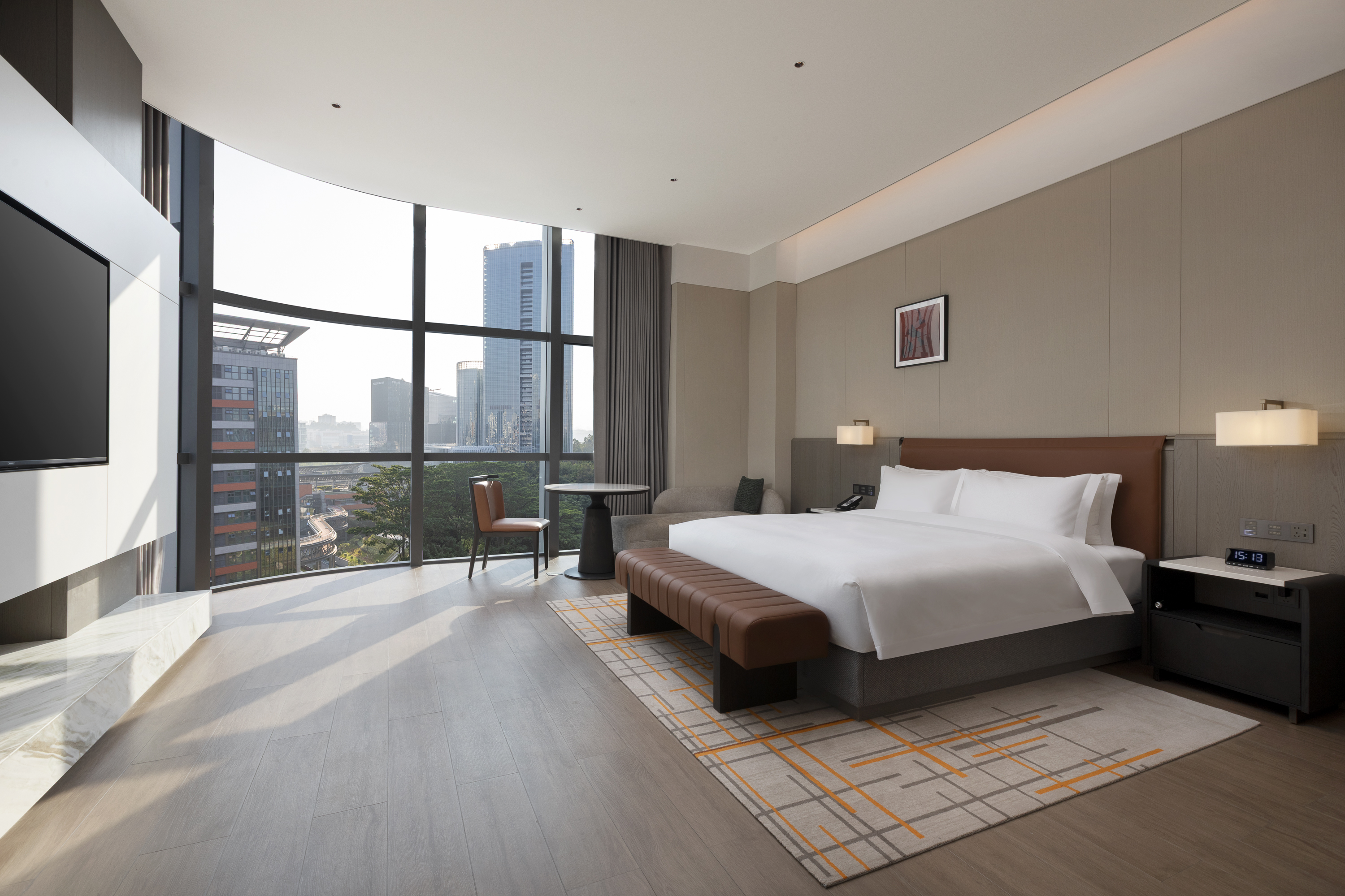 Guest room at the Wyndham Garden Guangzhou Huangpu in Guangzhou, Other than US/Canada