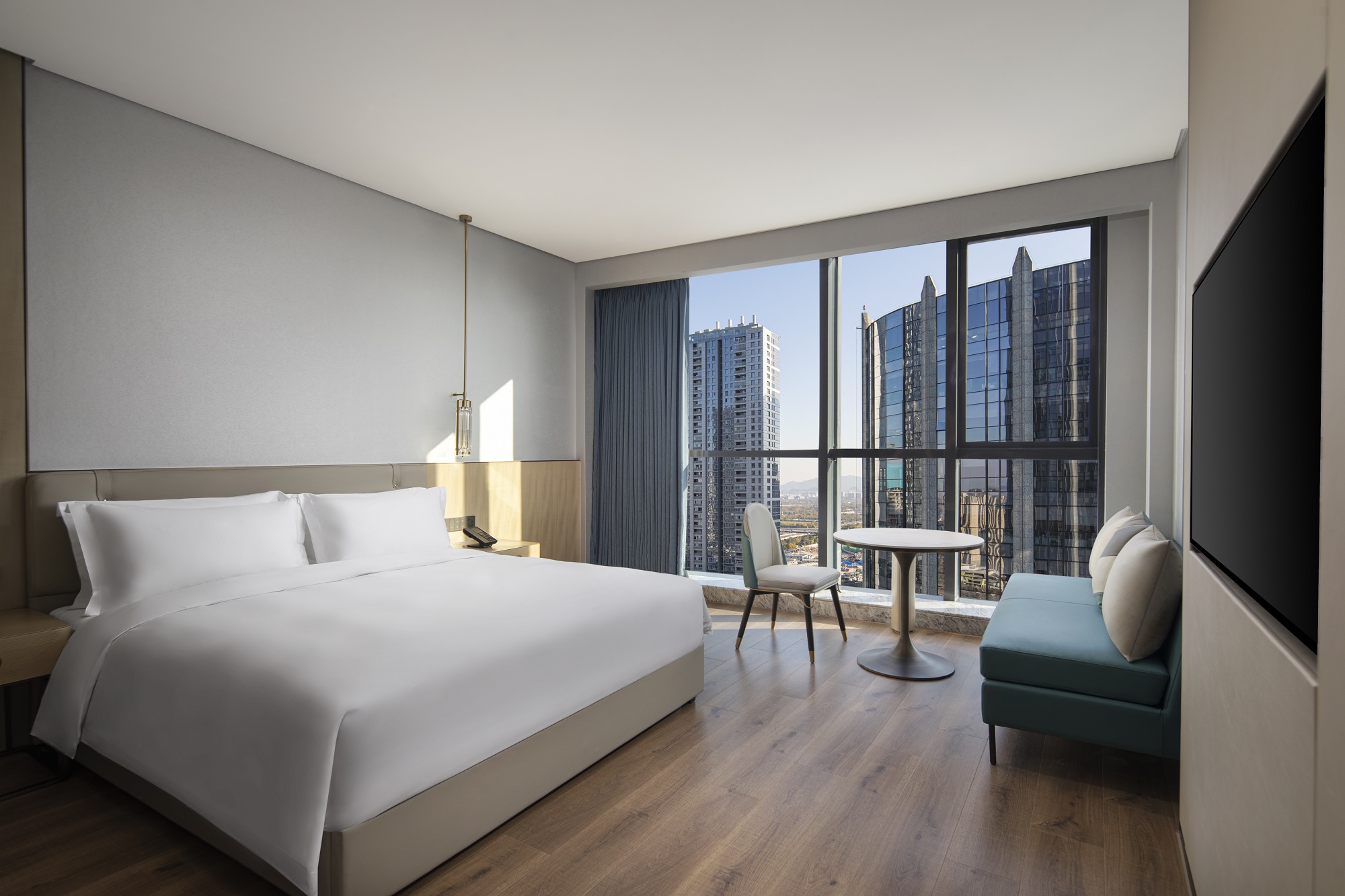 Guest room at the Wyndham Garden Hangzhou Yuhang in Hangzhou, Other than US/Canada