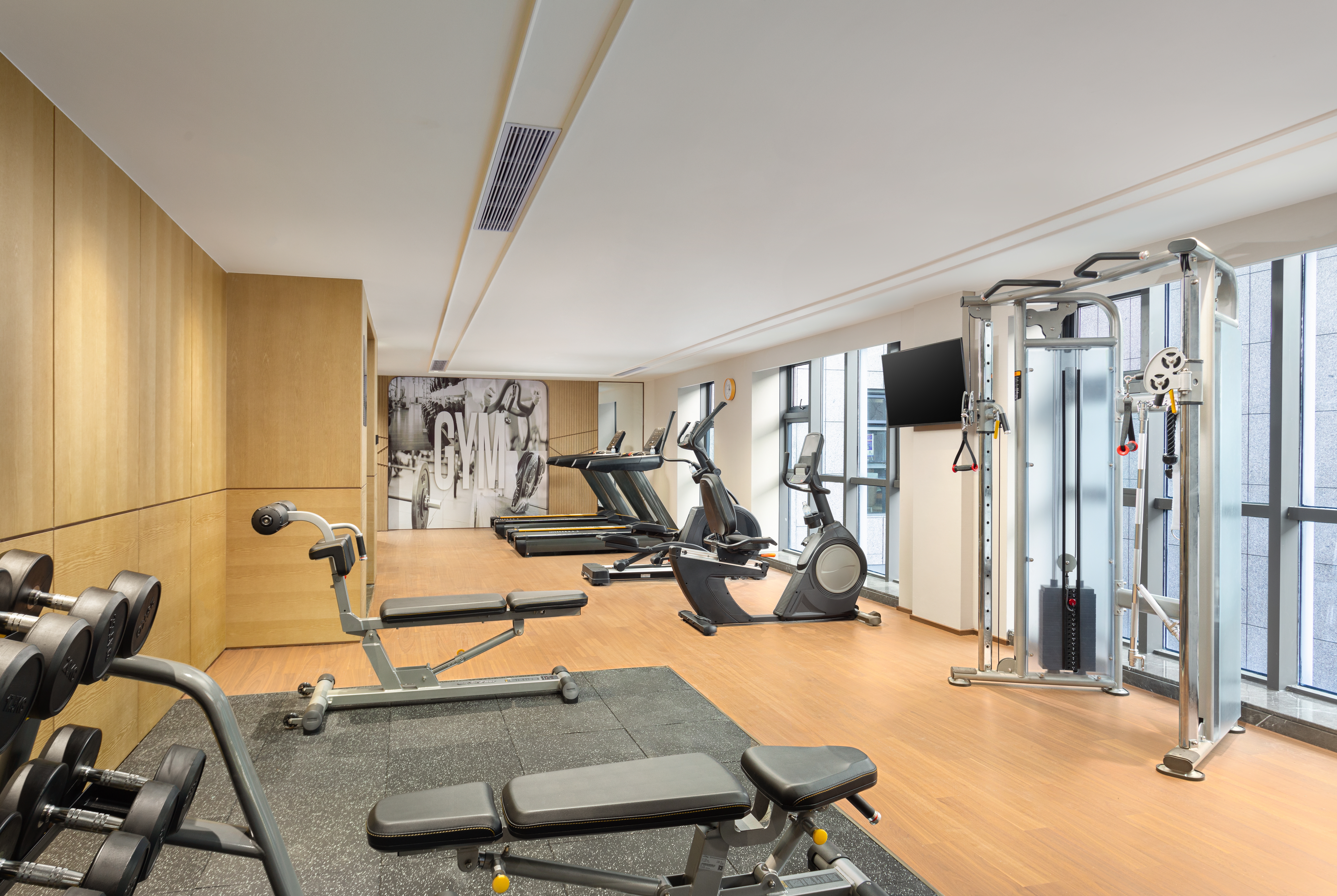 Fitness room at Wyndham Garden Hotel Xixi Hangzhou in Hangzhou, Other than US/Canada