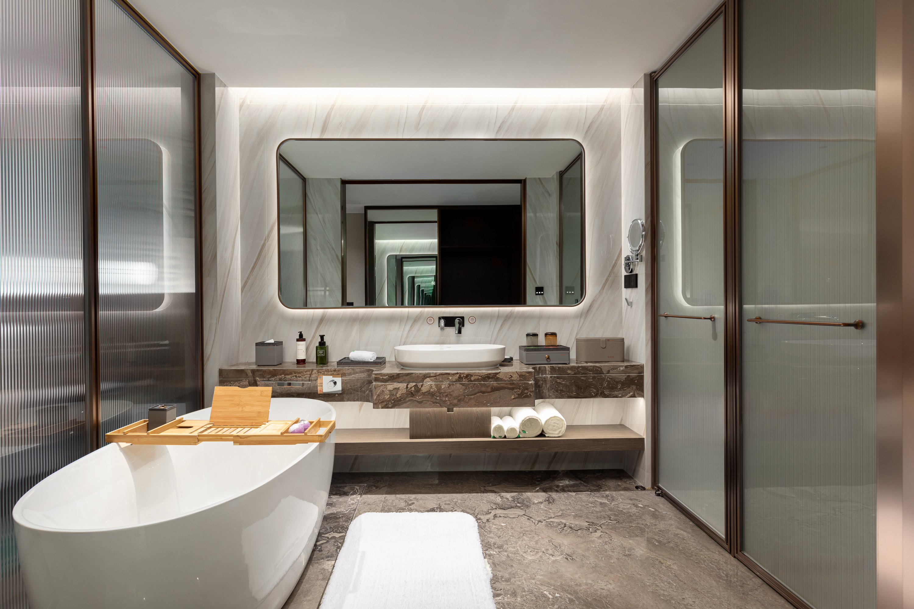 Guest room bath at the Wyndham Garden Kunming Panlong in Kunming, Other than US/Canada