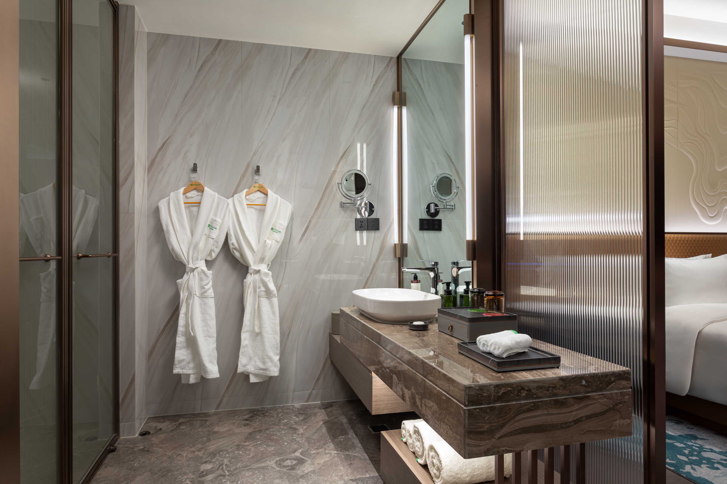 Guest room bath at the Wyndham Garden Kunming Panlong in Kunming, Other than US/Canada