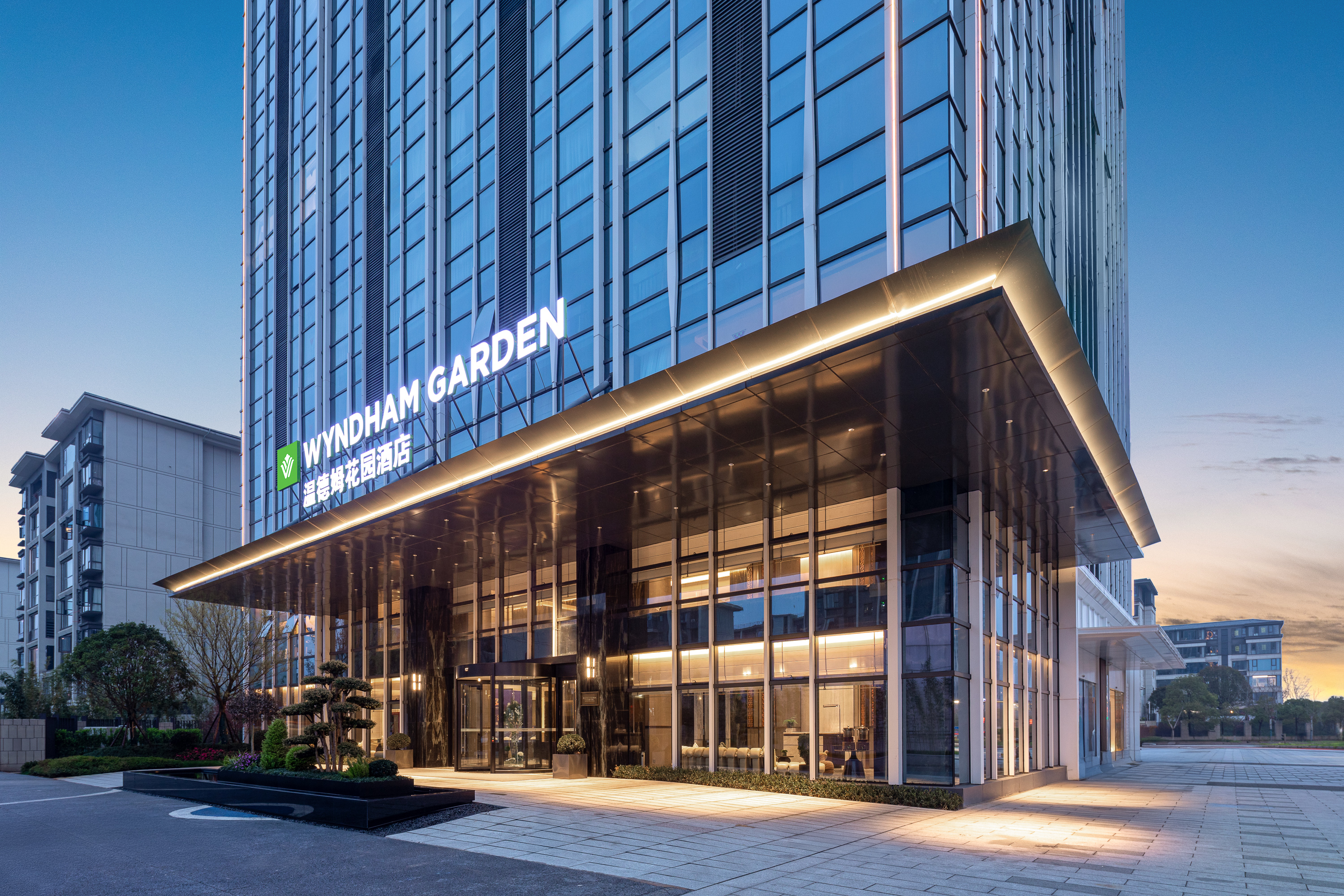 Exterior of Wyndham Garden Pingxiang Economic Development hotel in Pingxiang, Other than US/Canada