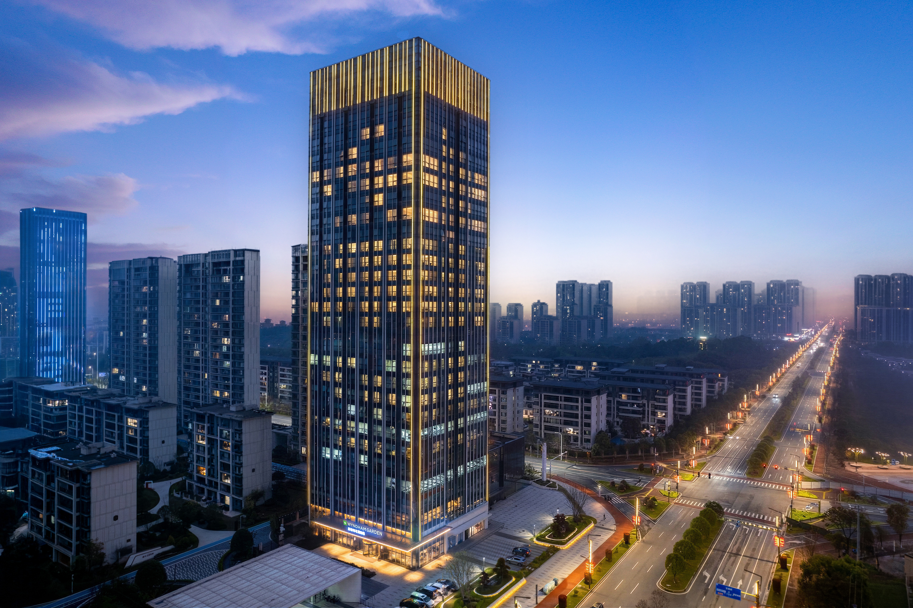 Exterior of Wyndham Garden Pingxiang Economic Development hotel in Pingxiang, Other than US/Canada