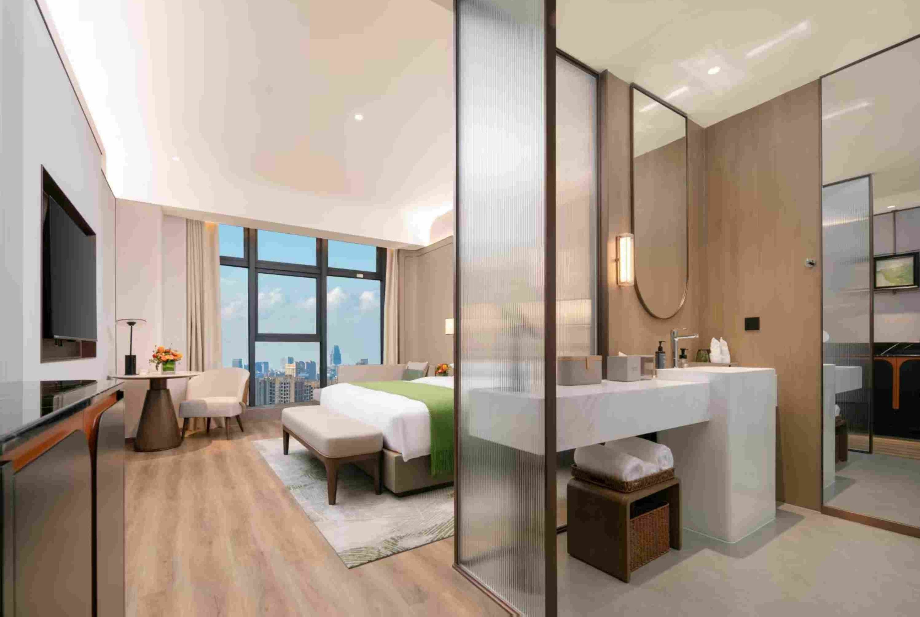 Guest room at the Wyndham Garden Hotel Jinjiang International Airport Quanzhou in Quanzhou, Other than US/Canada