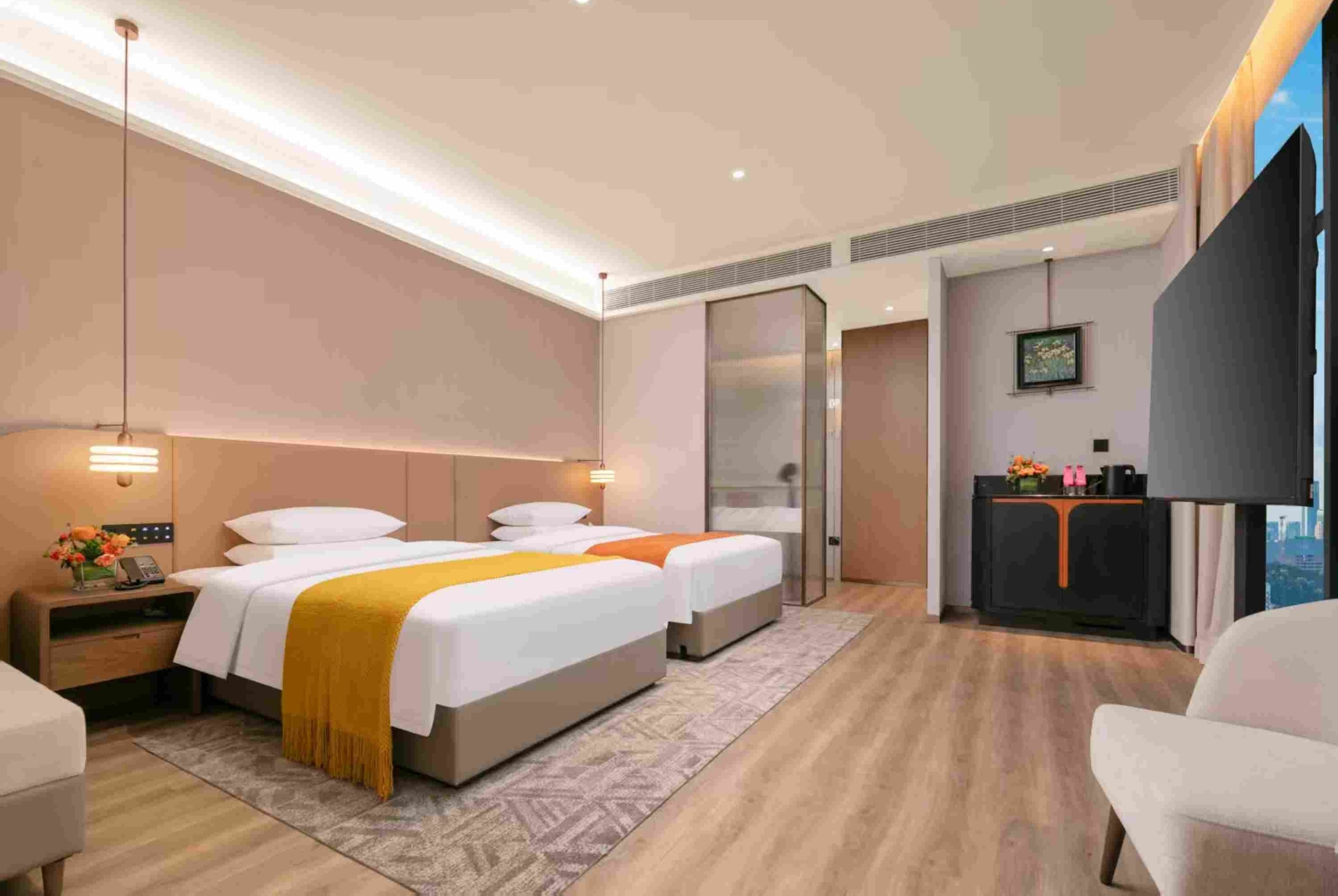Guest room at the Wyndham Garden Hotel Jinjiang International Airport Quanzhou in Quanzhou, Other than US/Canada
