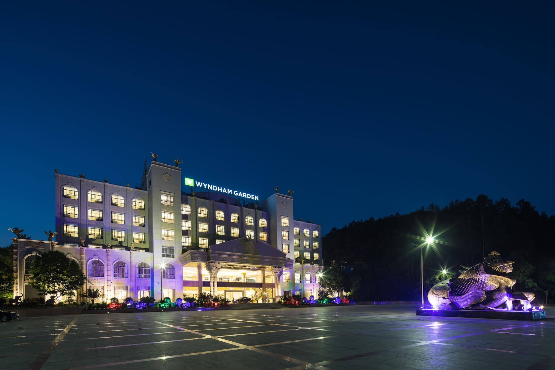 Exterior Night Image of Wyndham Garden Shaxian hotel in Sanming, Other than US/Canada
