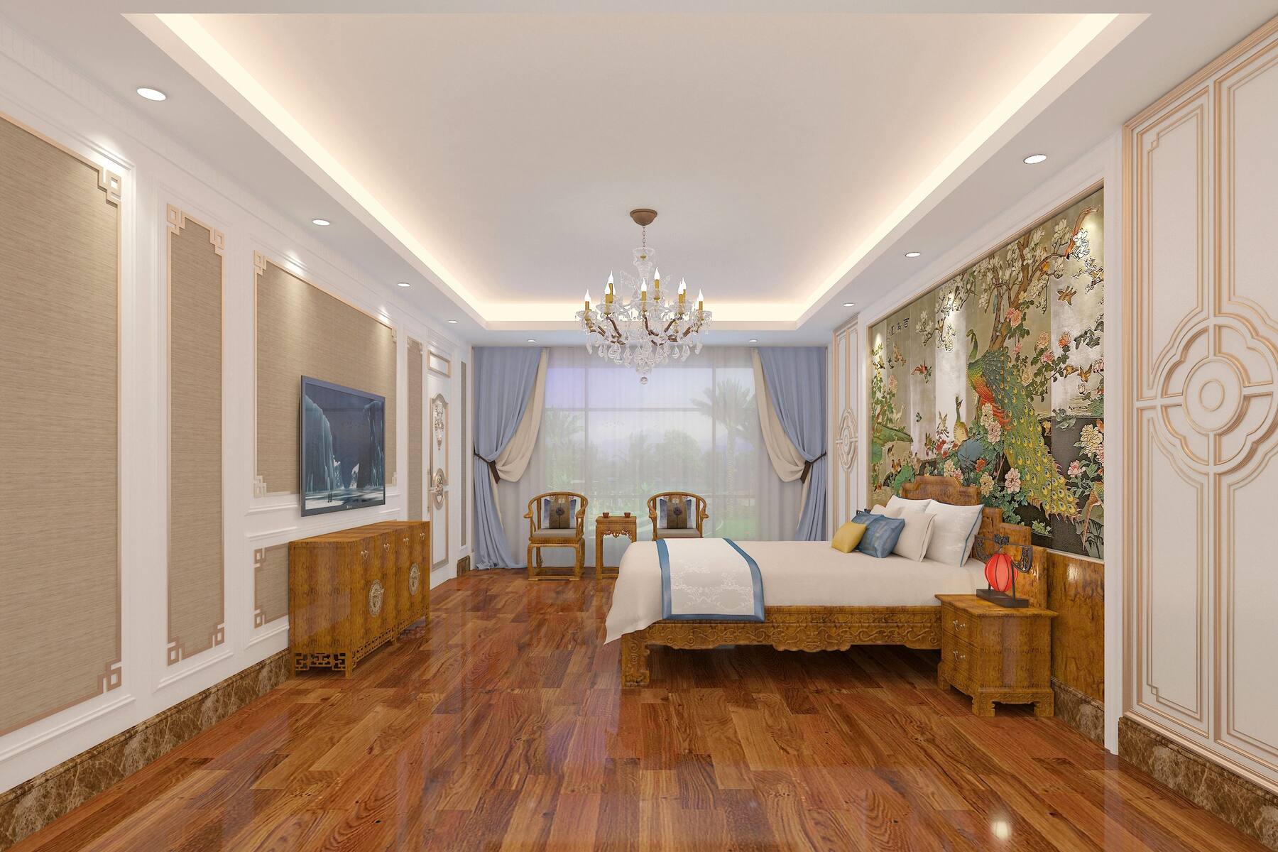 Guest room at the Wyndham Garden Shaxian in Sanming, Other than US/Canada