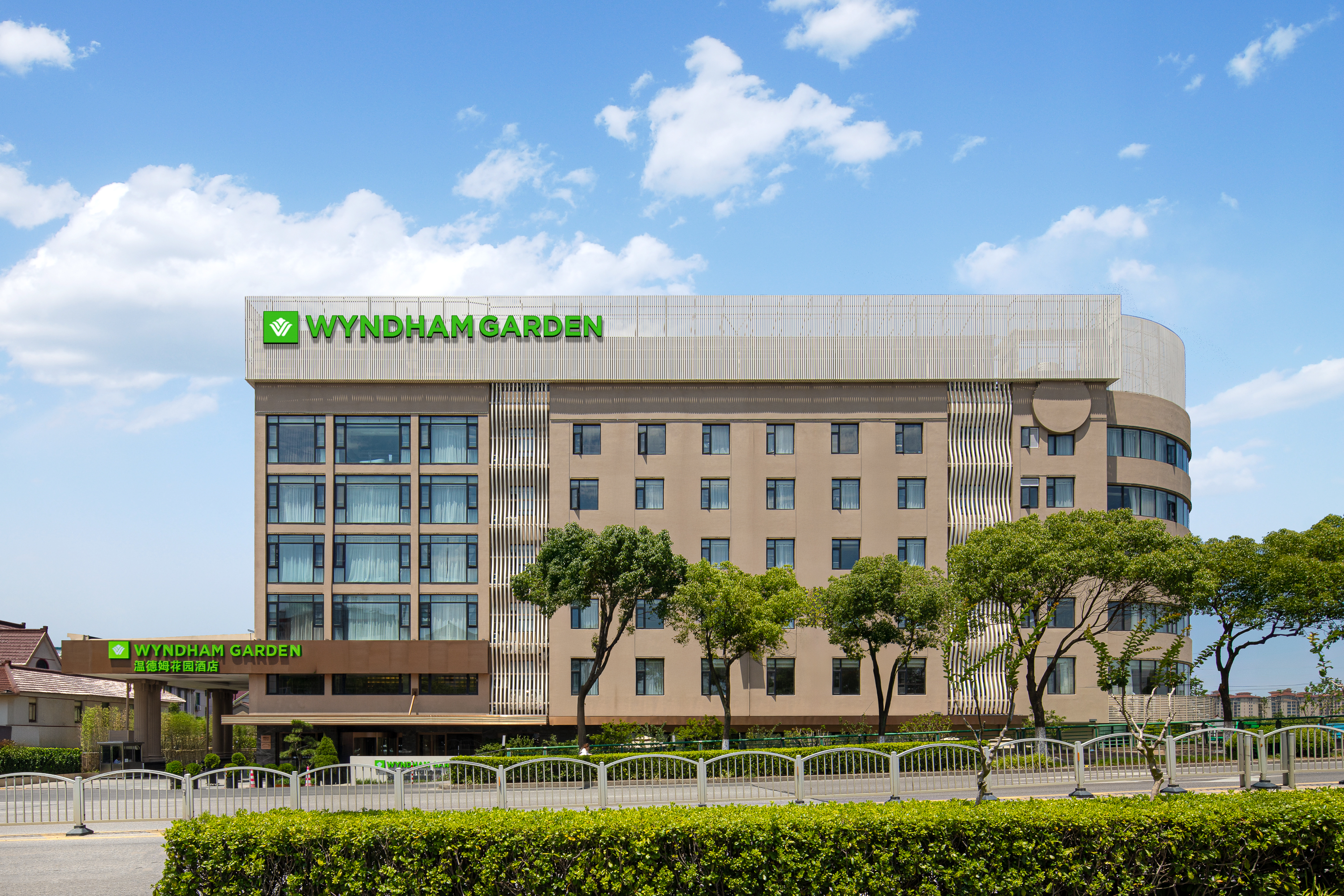 Exterior of Wyndham Garden Shanghai Pudong hotel in Shanghai, Other than US/Canada