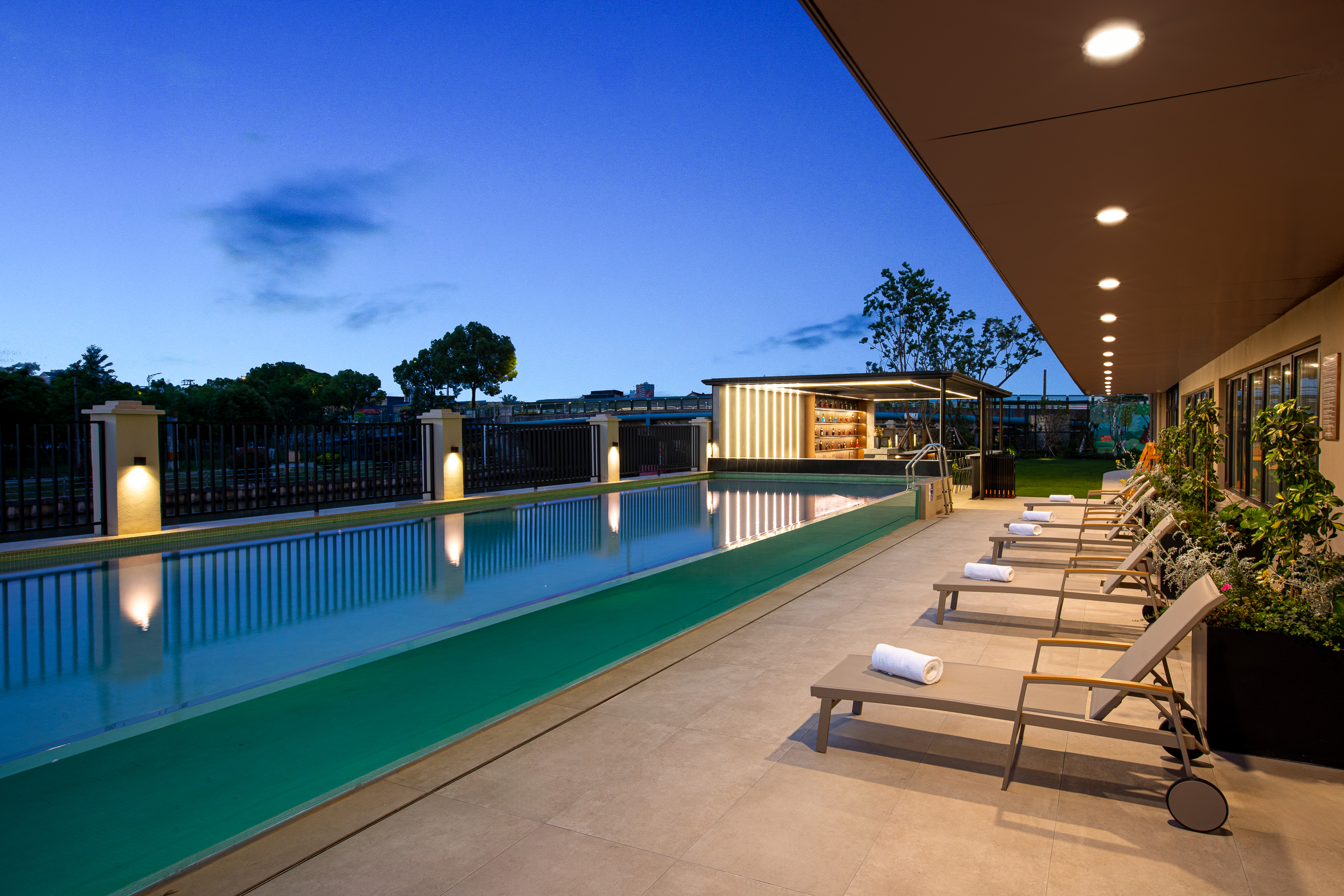 Pool at the Wyndham Garden Shanghai Pudong in Shanghai, Other than US/Canada