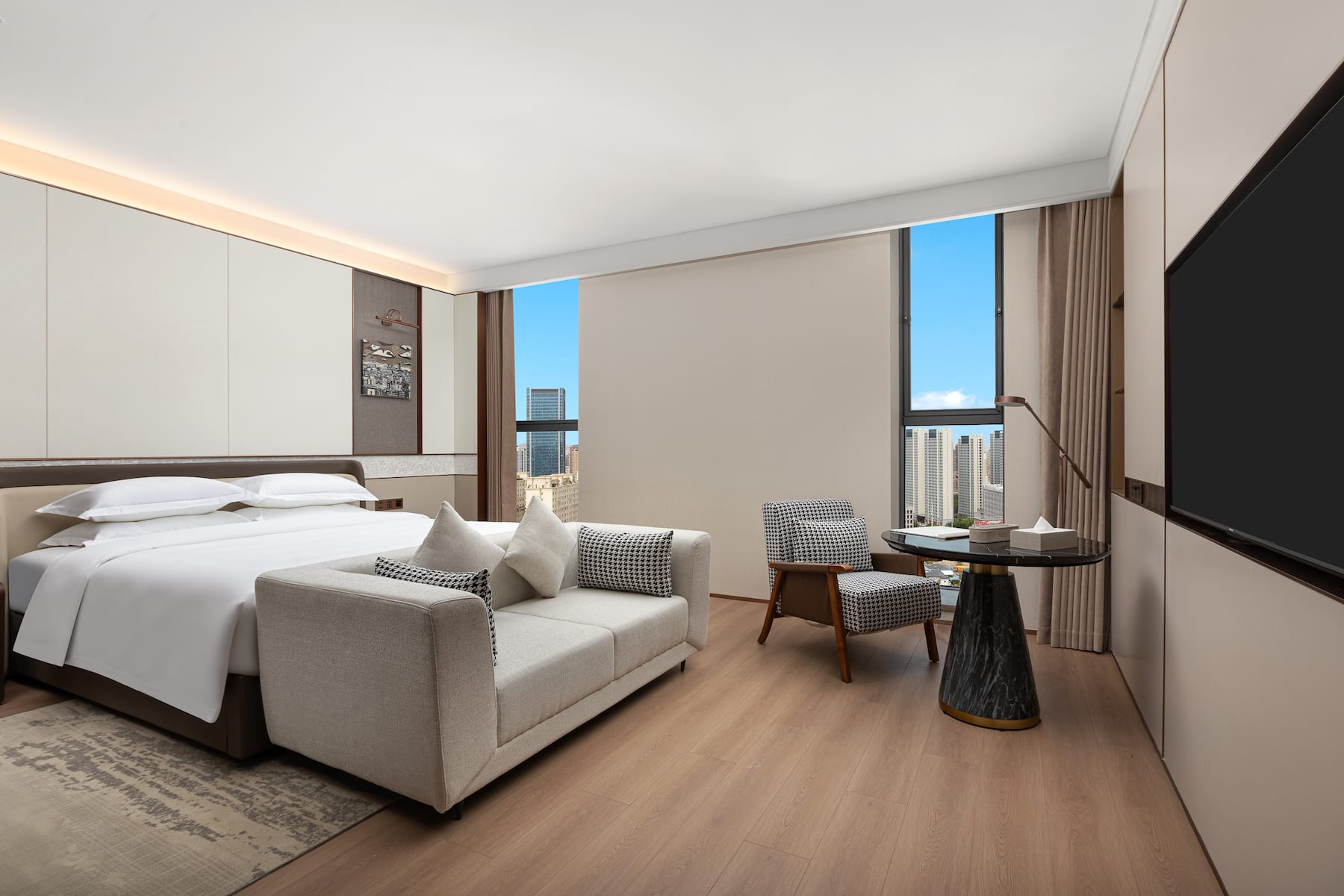Guest room at the Wyndham Garden Urumqi Innovation Square in Urumqi, Other than US/Canada
